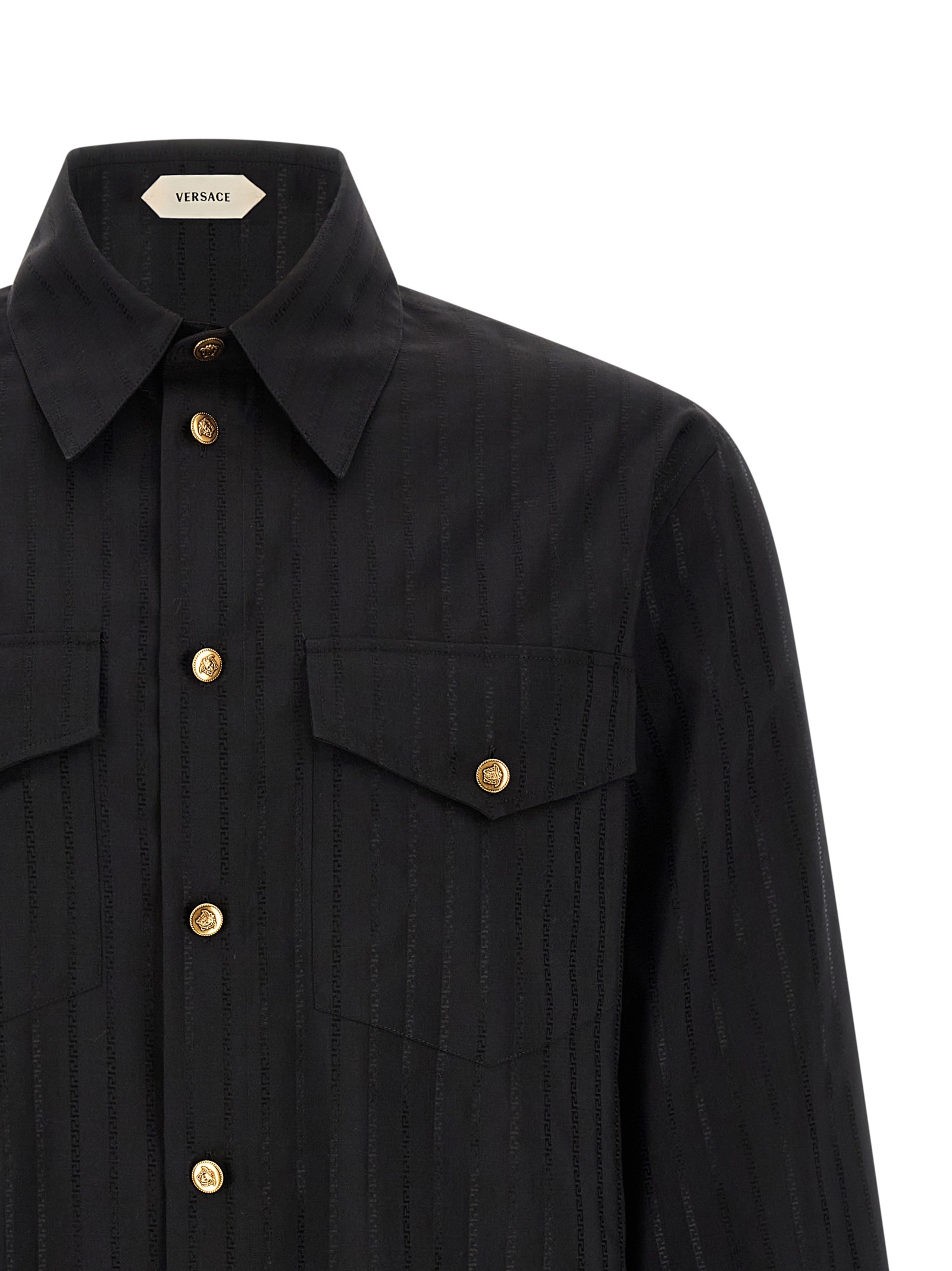 Versace Jacquard Silk Shirt