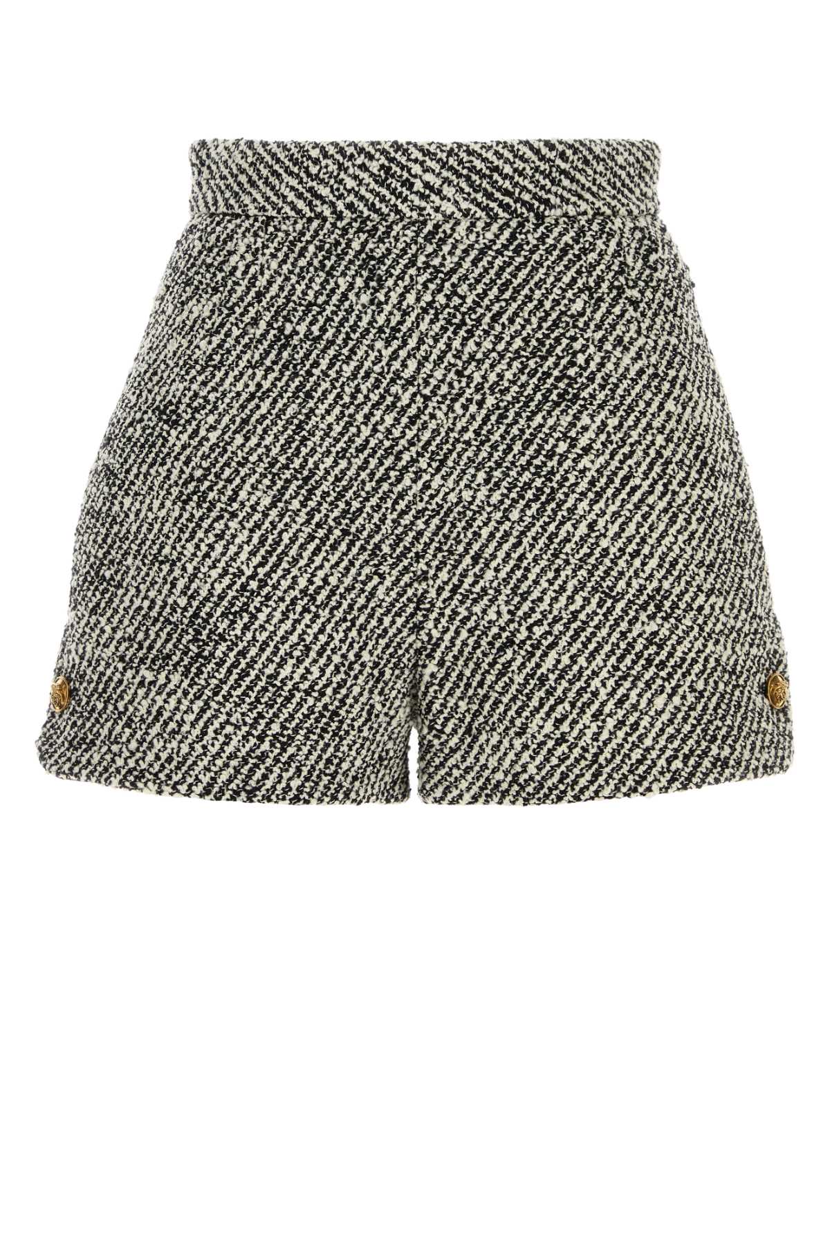Versace Skirt Responsible Bicolour Wool Boucle'