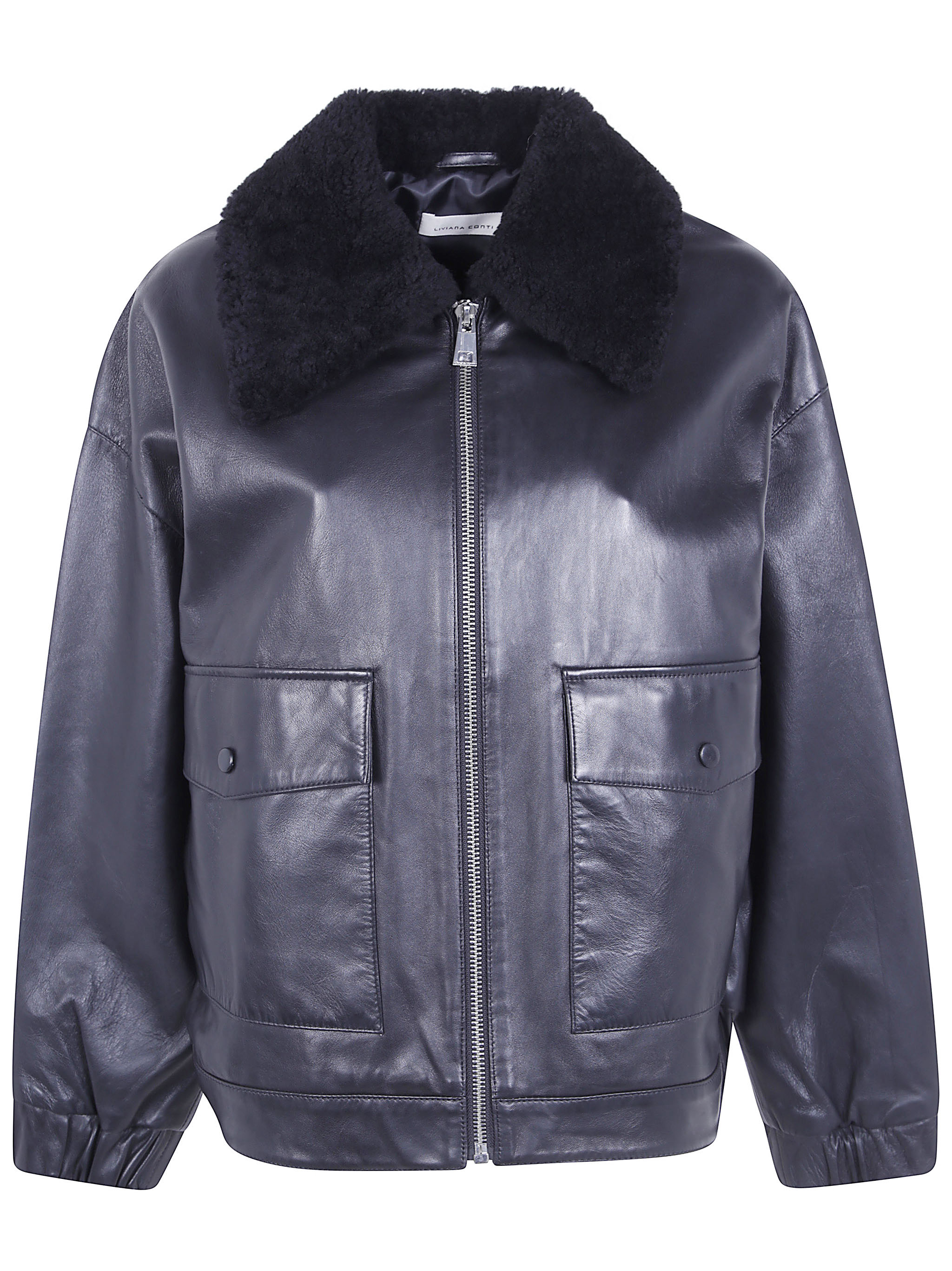 Liviana Conti "Vincent" Leather Bomber