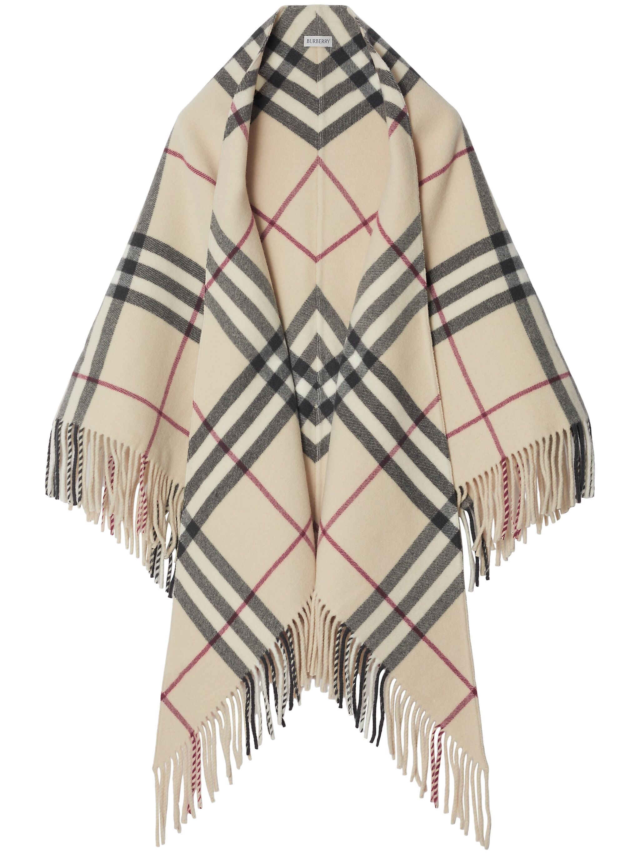 Burberry Vintage-Check Wool Cape