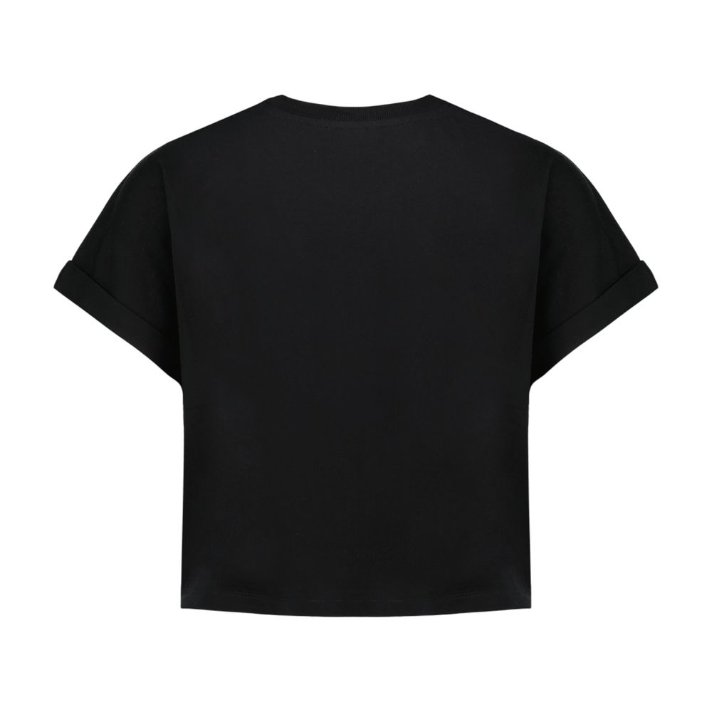 Balmain Vintage Print Crop T-Shirt