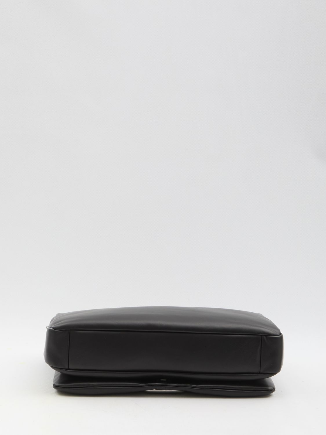 Roger Vivier Viv Choc Large Black Leather Bag