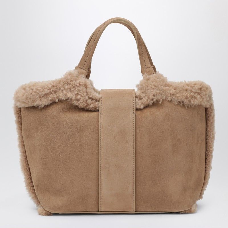 Roger Vivier Viv Choc Mini Leather Shopping Bag