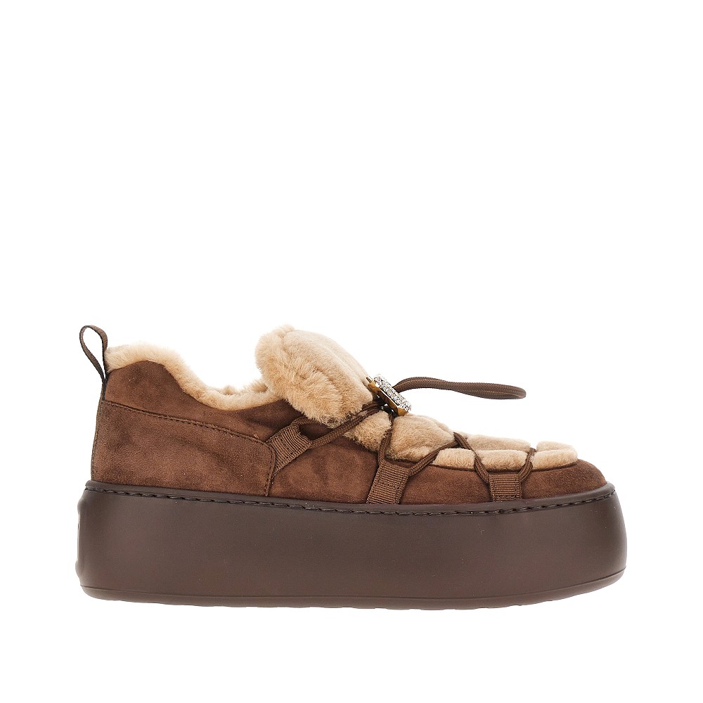 Roger Vivier Viv Up Crystal-Buckle Slip-Ons