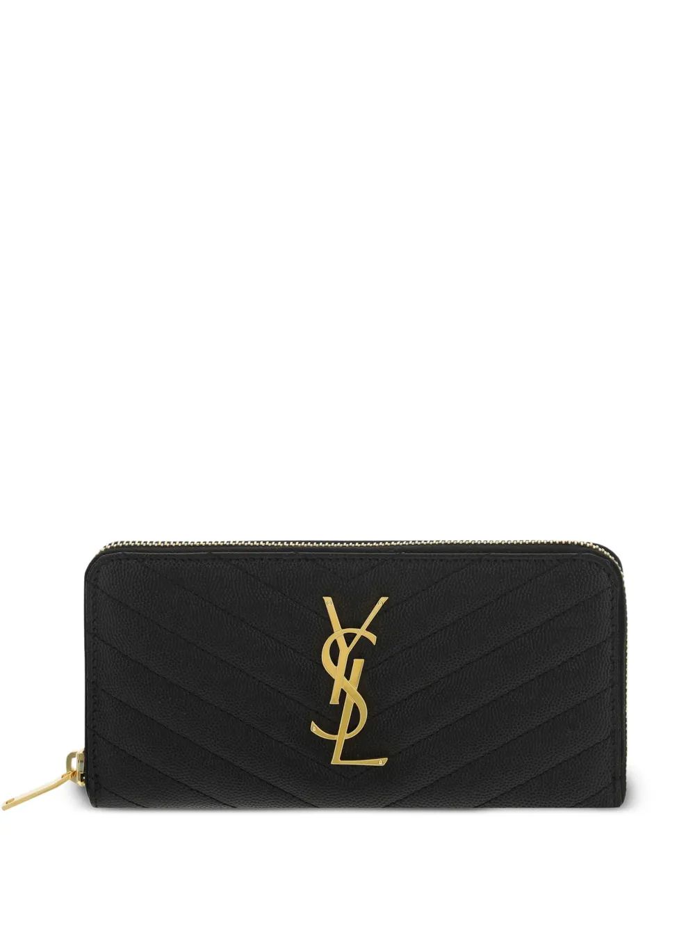 Saint Laurent Wallet Grained Leather Ysl