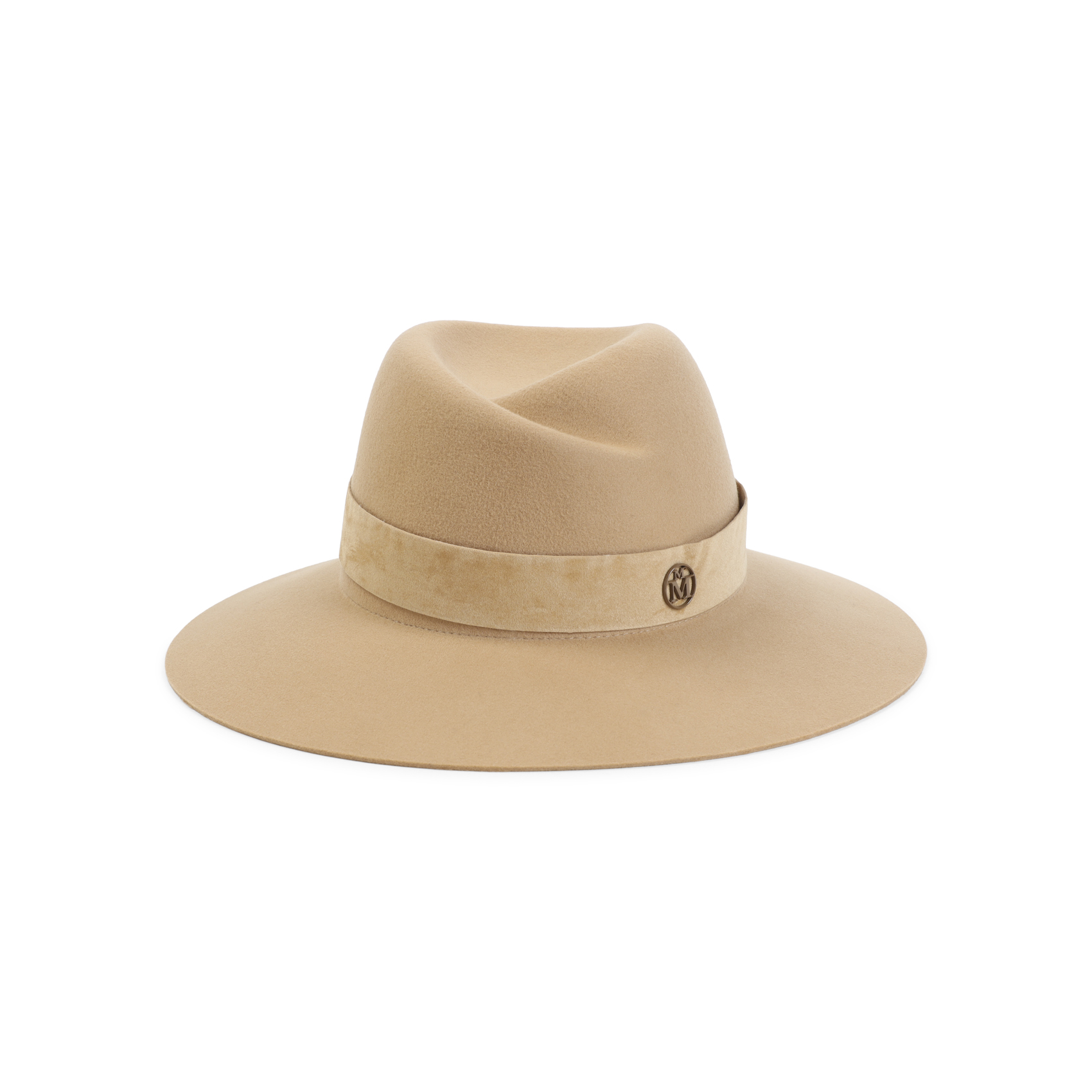 Maison Michel Warm Beige Virginie Suede Hat