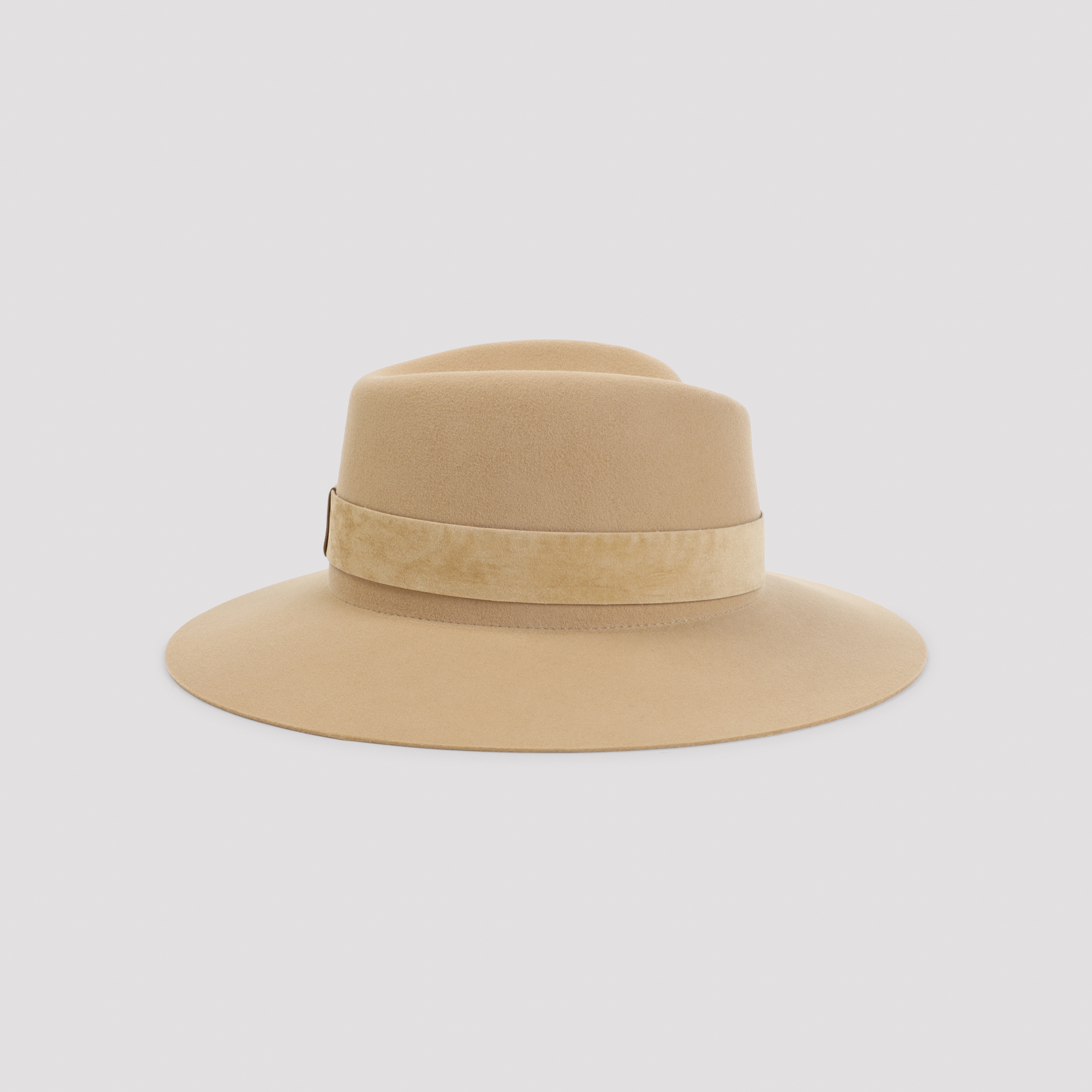 Maison Michel Warm Beige Virginie Suede Hat