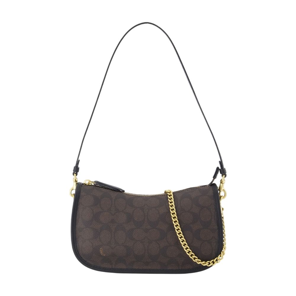 Coach "Waverly" Signature Leather Shoulder Bag