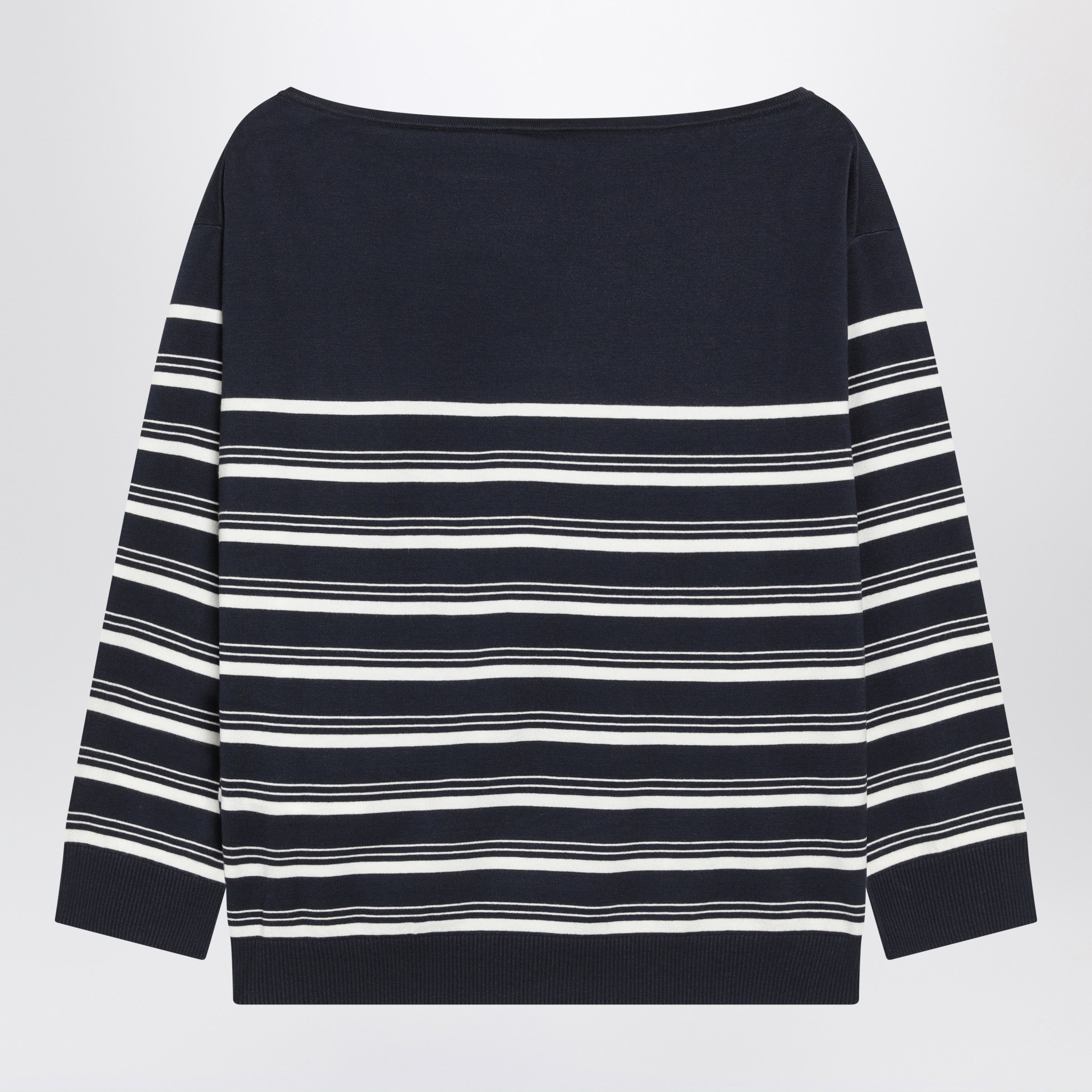 Weekend Max Mara Blue And White Striped Sweater