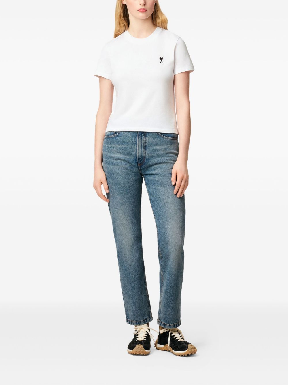 Ami paris White Ami De Coeur Tshirt