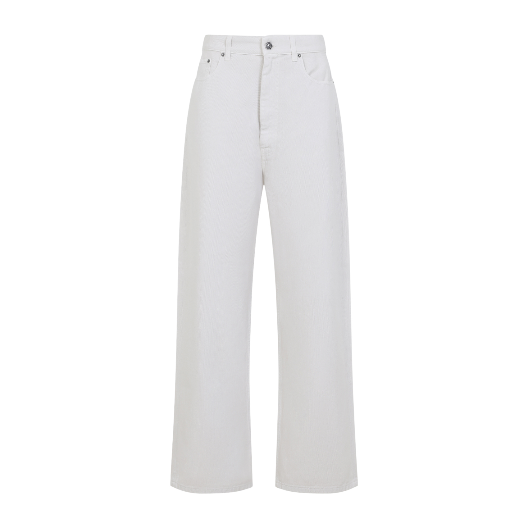 Phoebe Philo White Cotton Drop Jeans