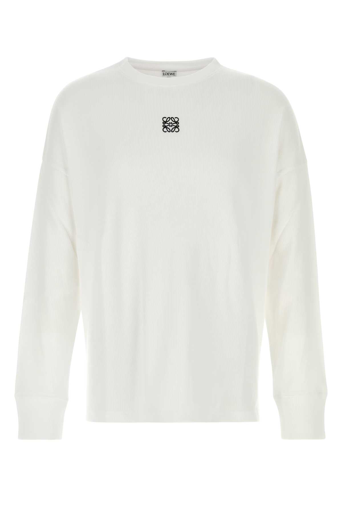 Loewe White Cotton T-Shirt
