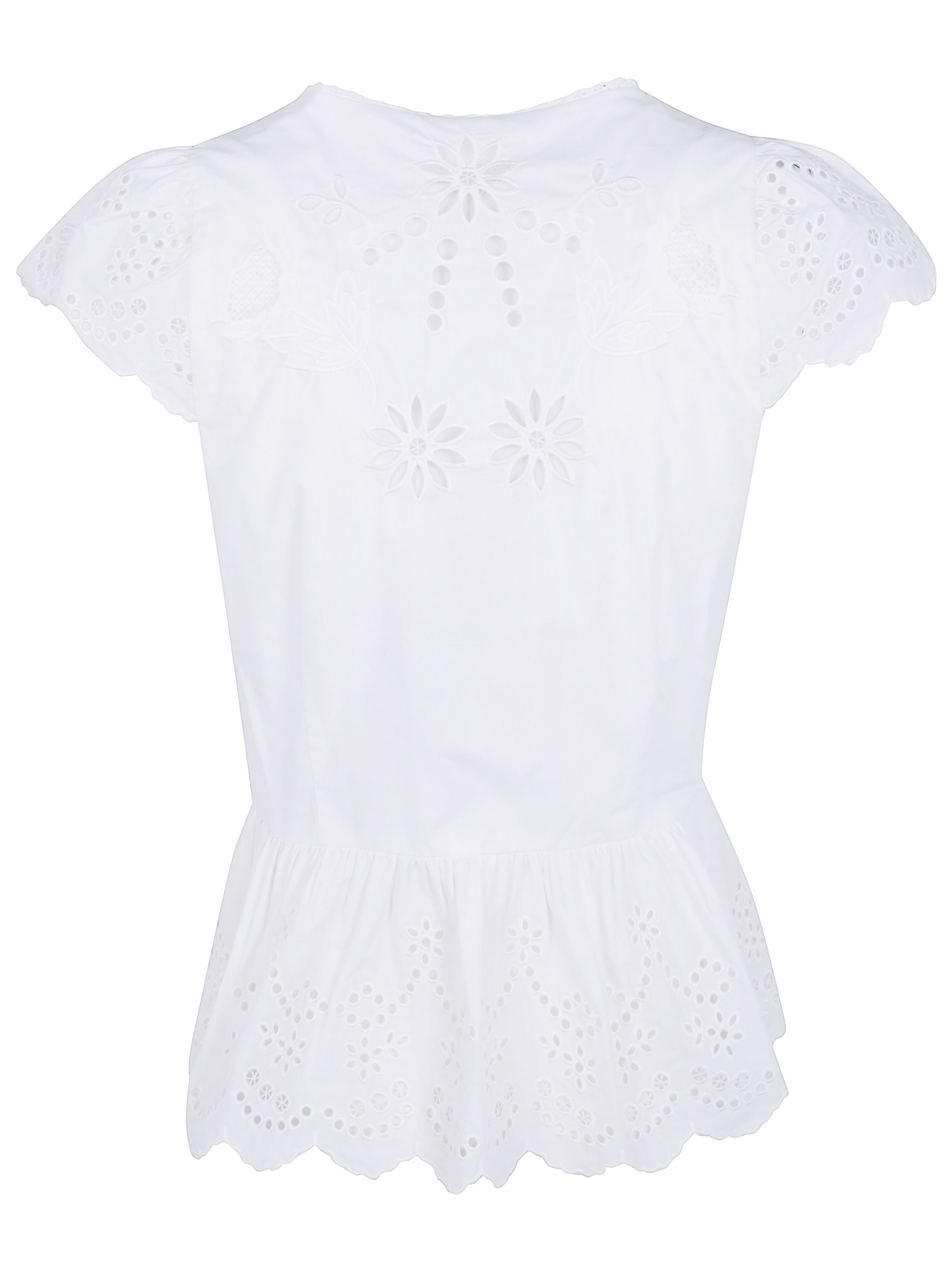 Farm rio "White Embroidery" Blouse
