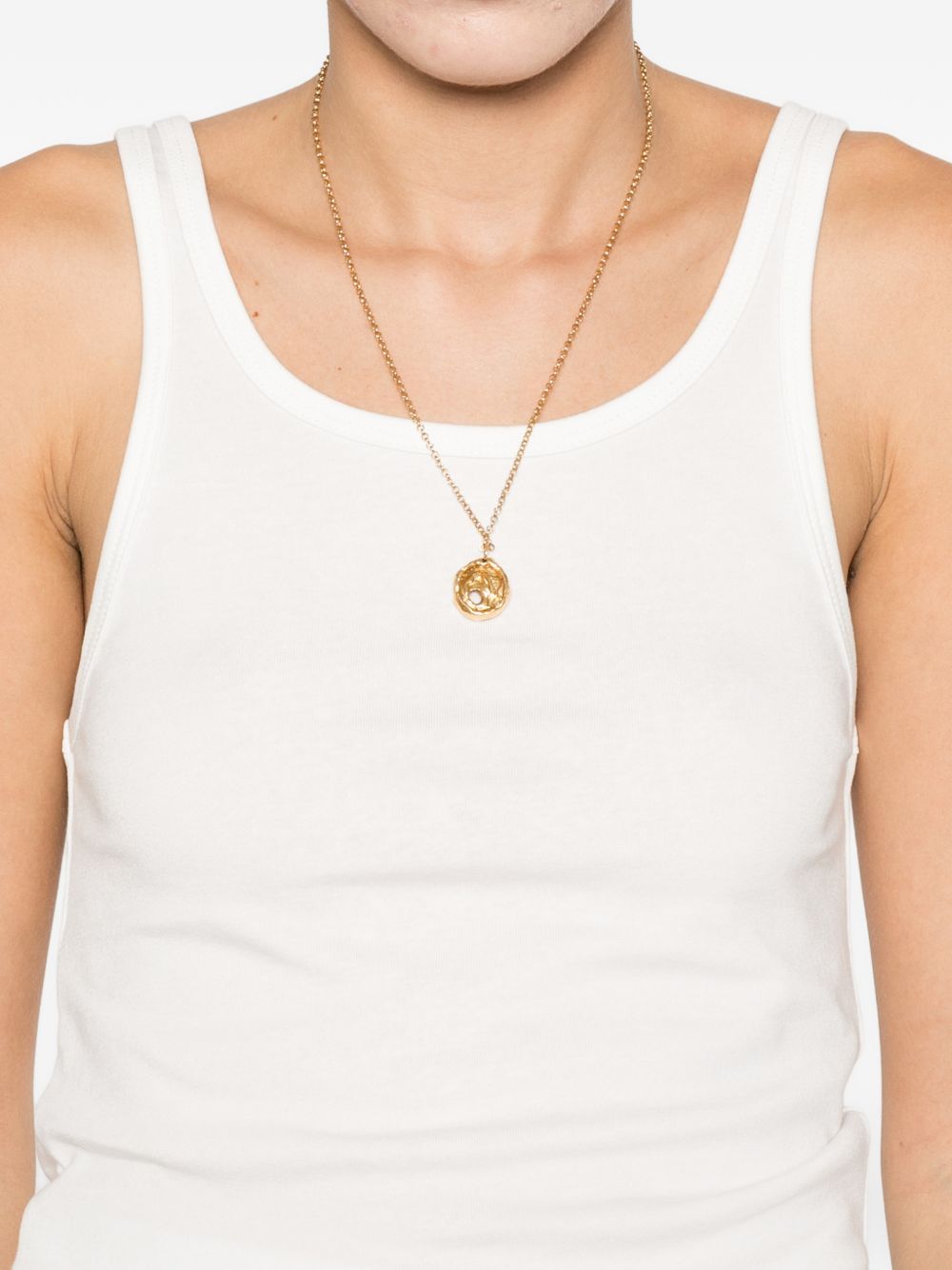 ELEH White Square Neck Top