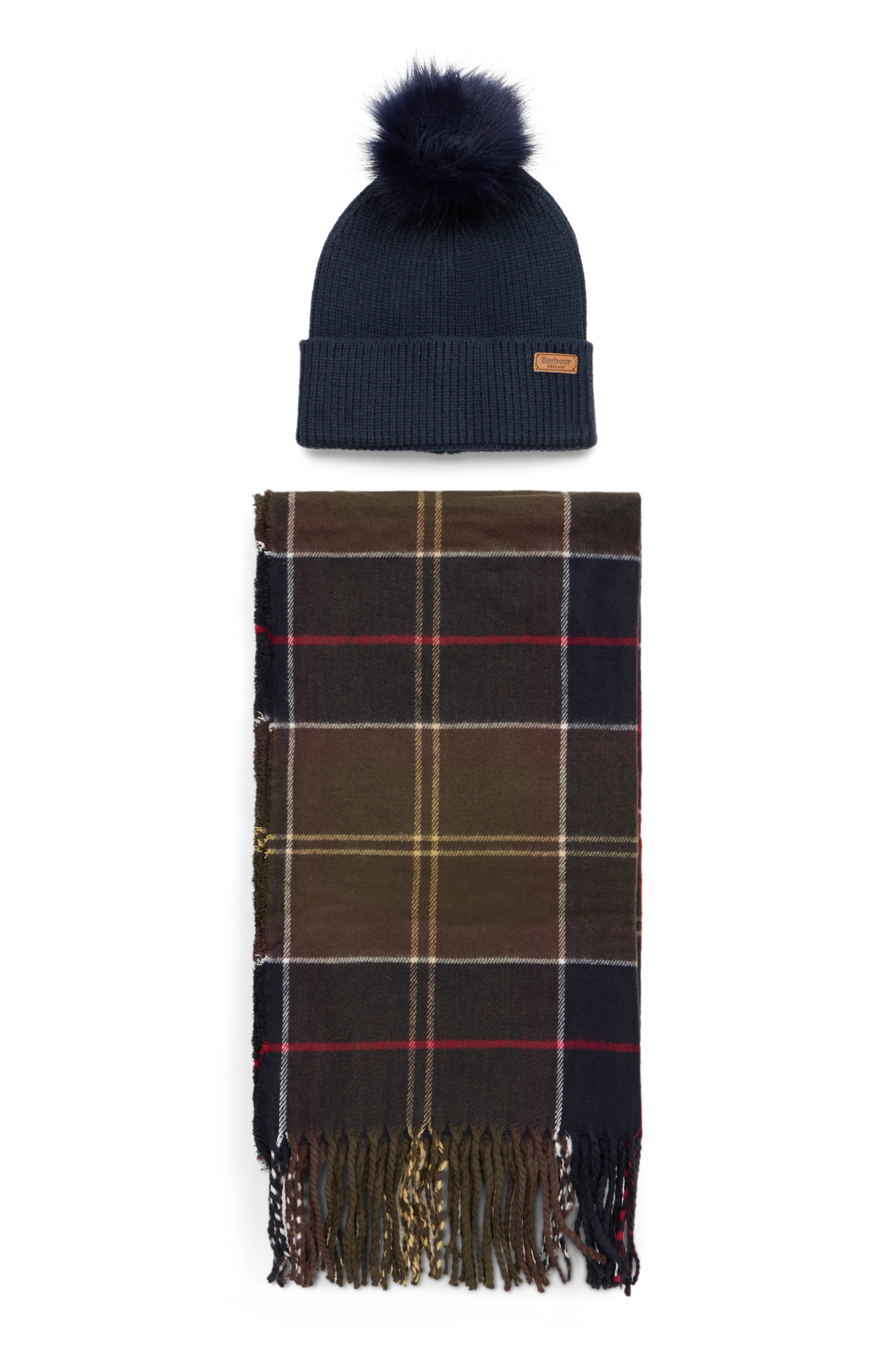 Barbour Winter Accessories Set: Hat And Scarf