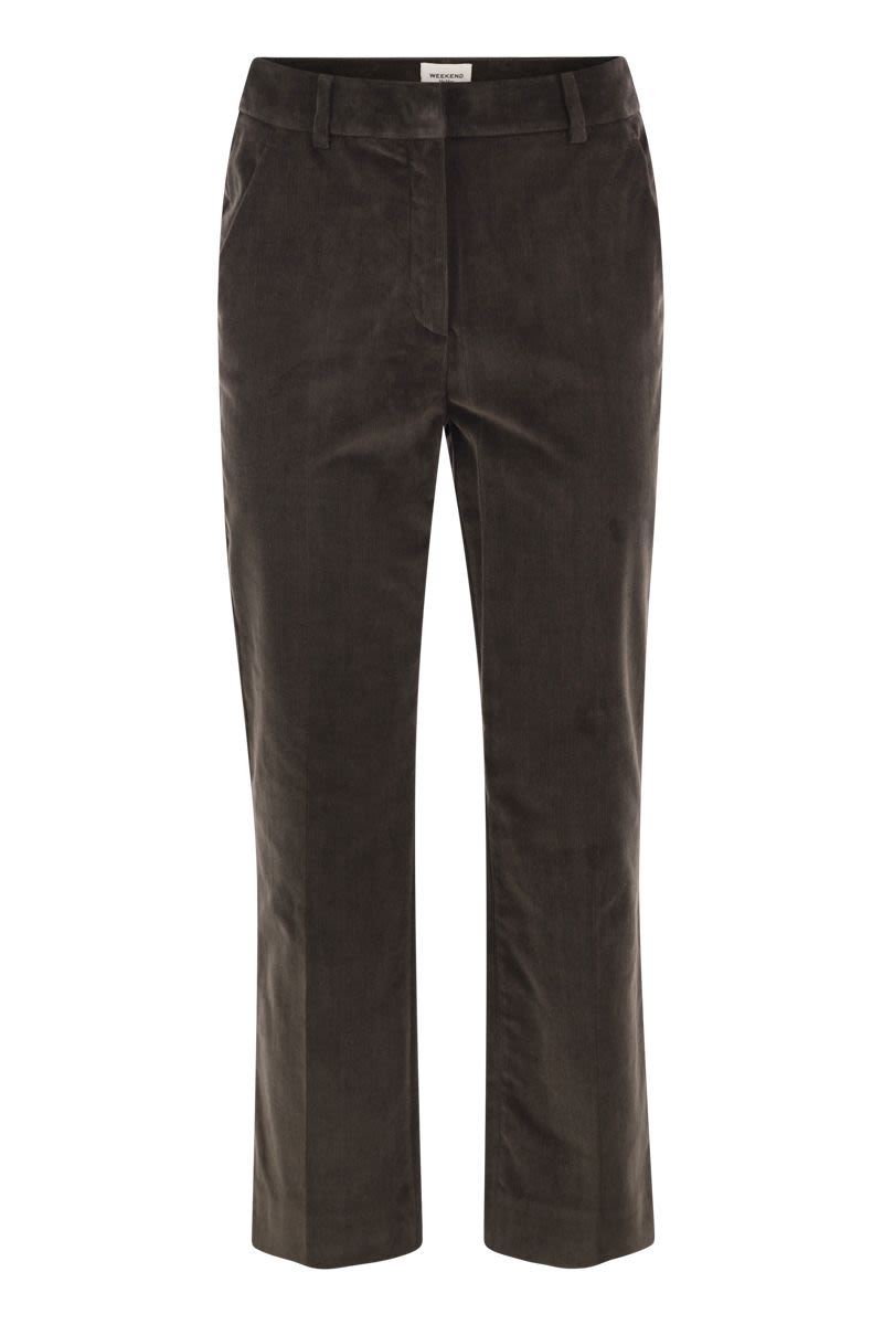 Weekend Max Mara Wkdmarruca - Cotton Velvet Trousers