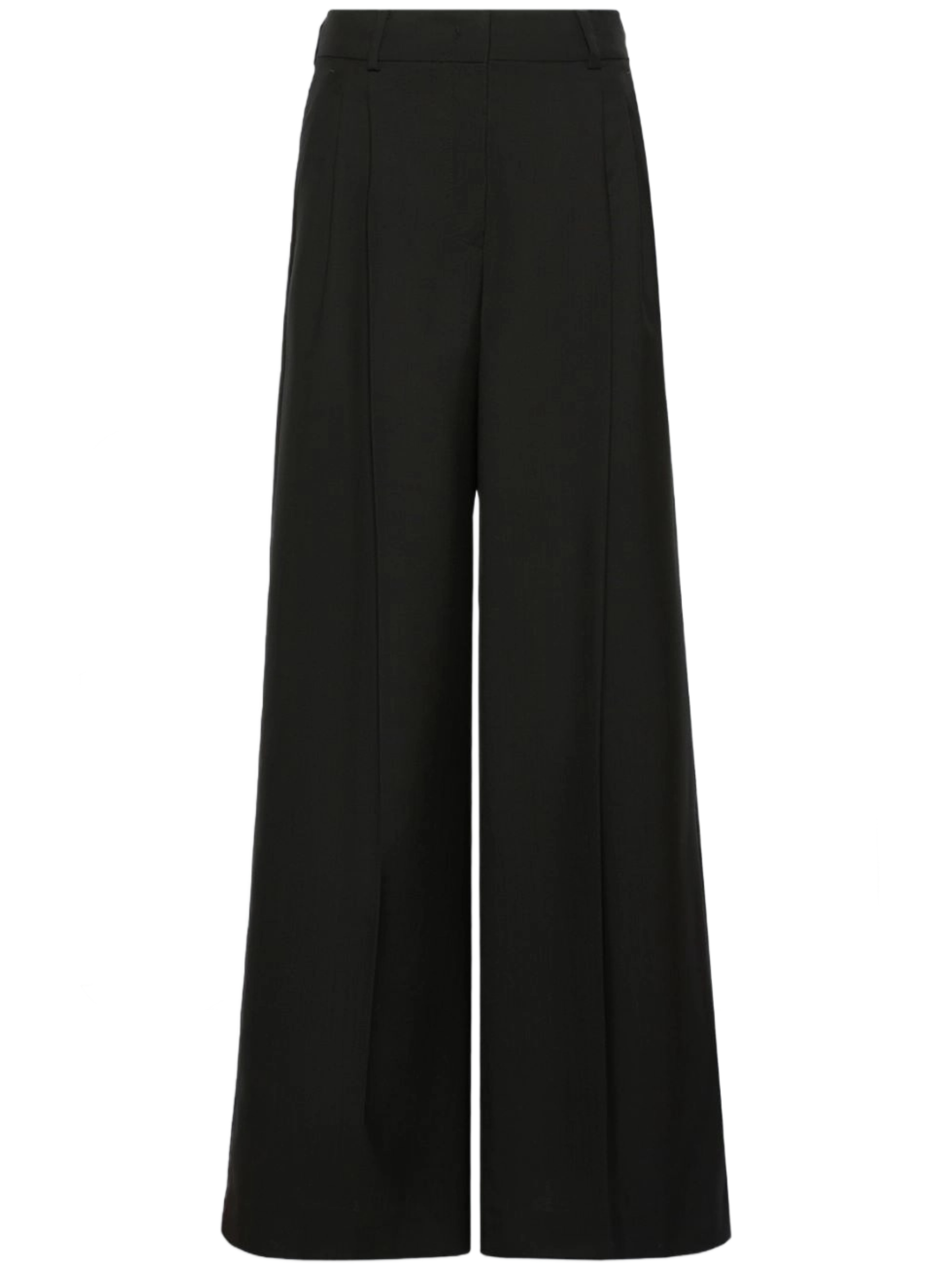 Weekend Max Mara Wkdovvio - Pure Virgin Wool Wide-Leg Tro