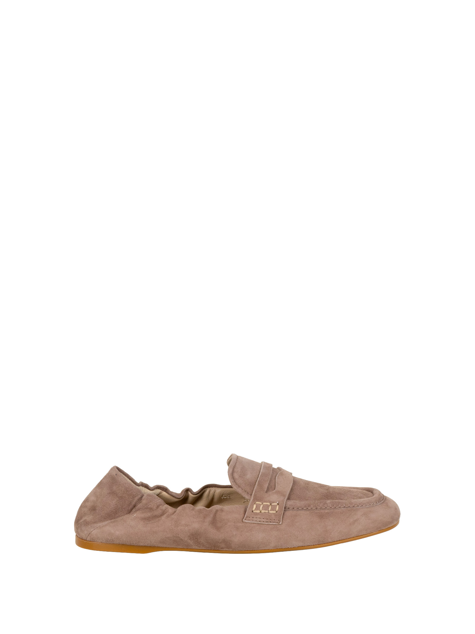 Guglielmo Rotta Woman Satin Loafers Taupe