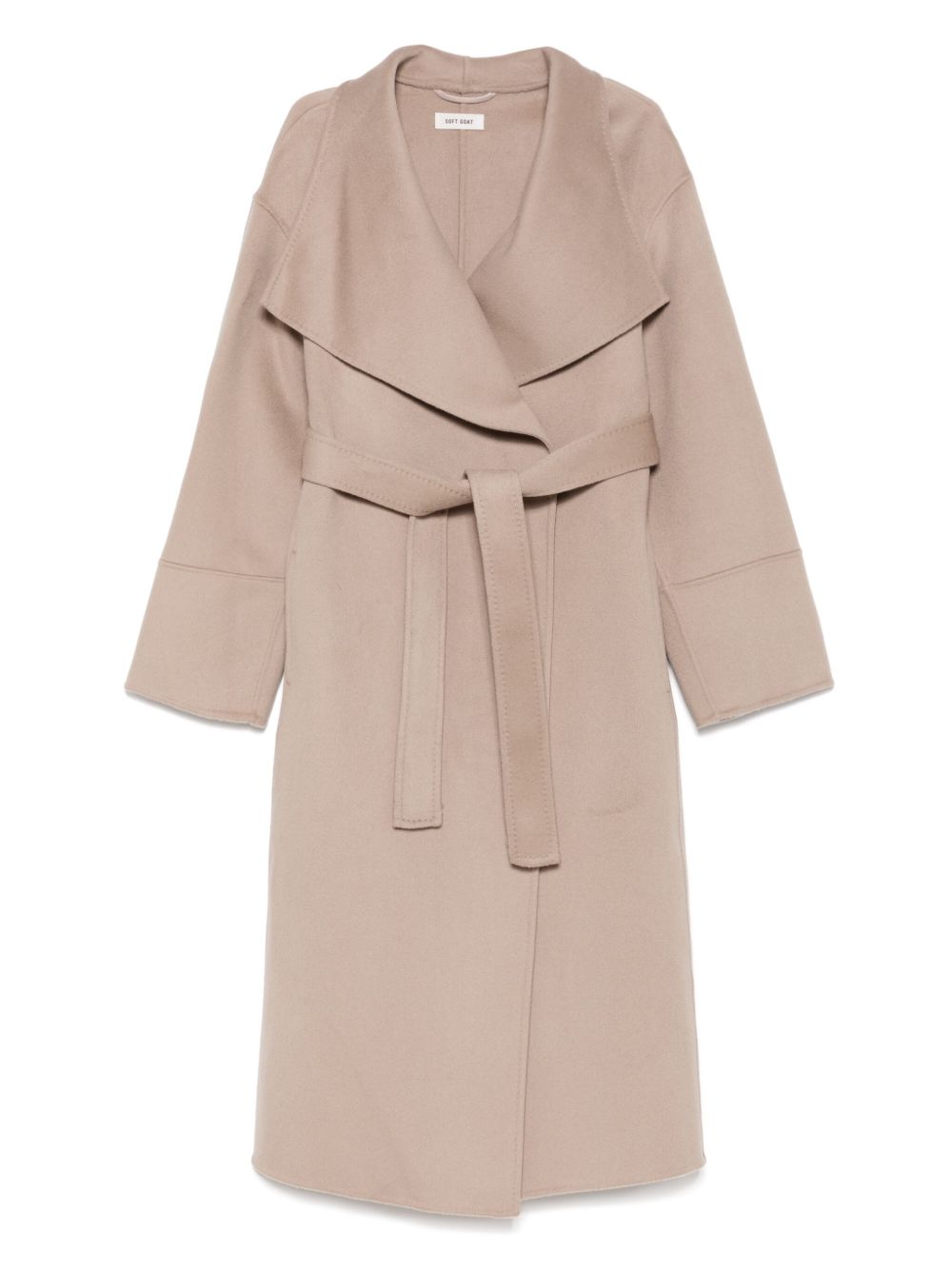 Soft Goat Wool Belted Coat