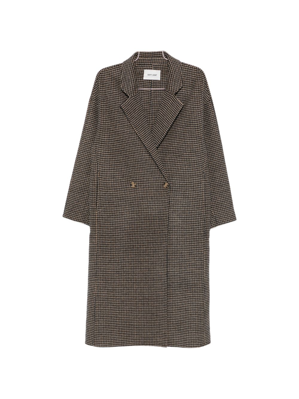 Soft Goat Wool Double-Breasted Coat