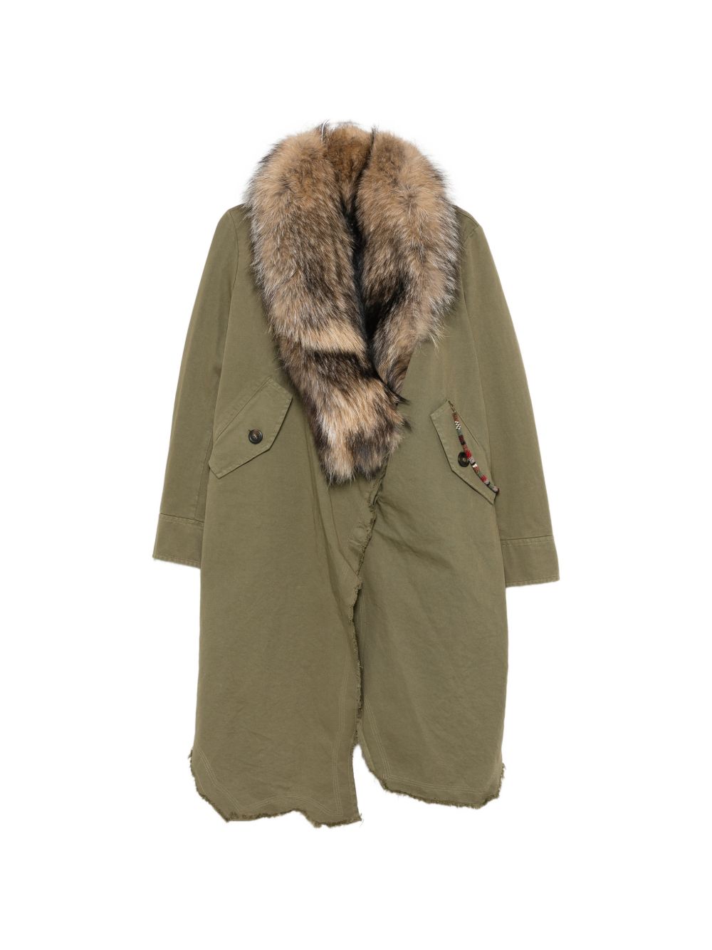 Bazar Deluxe Wool Midi Parka Coat