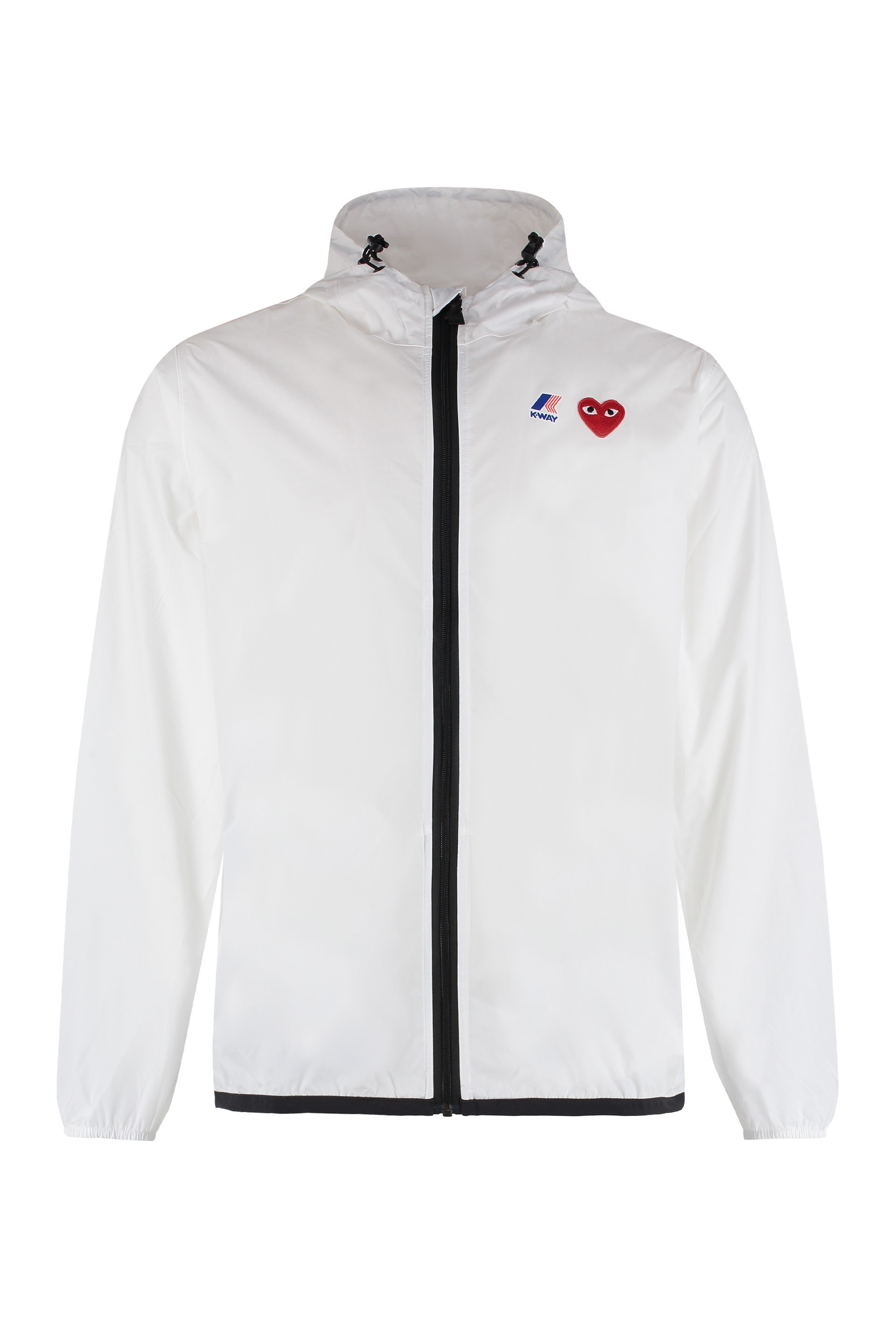 Comme Des Garçons Play X K Way Zip Hooded Jacket
