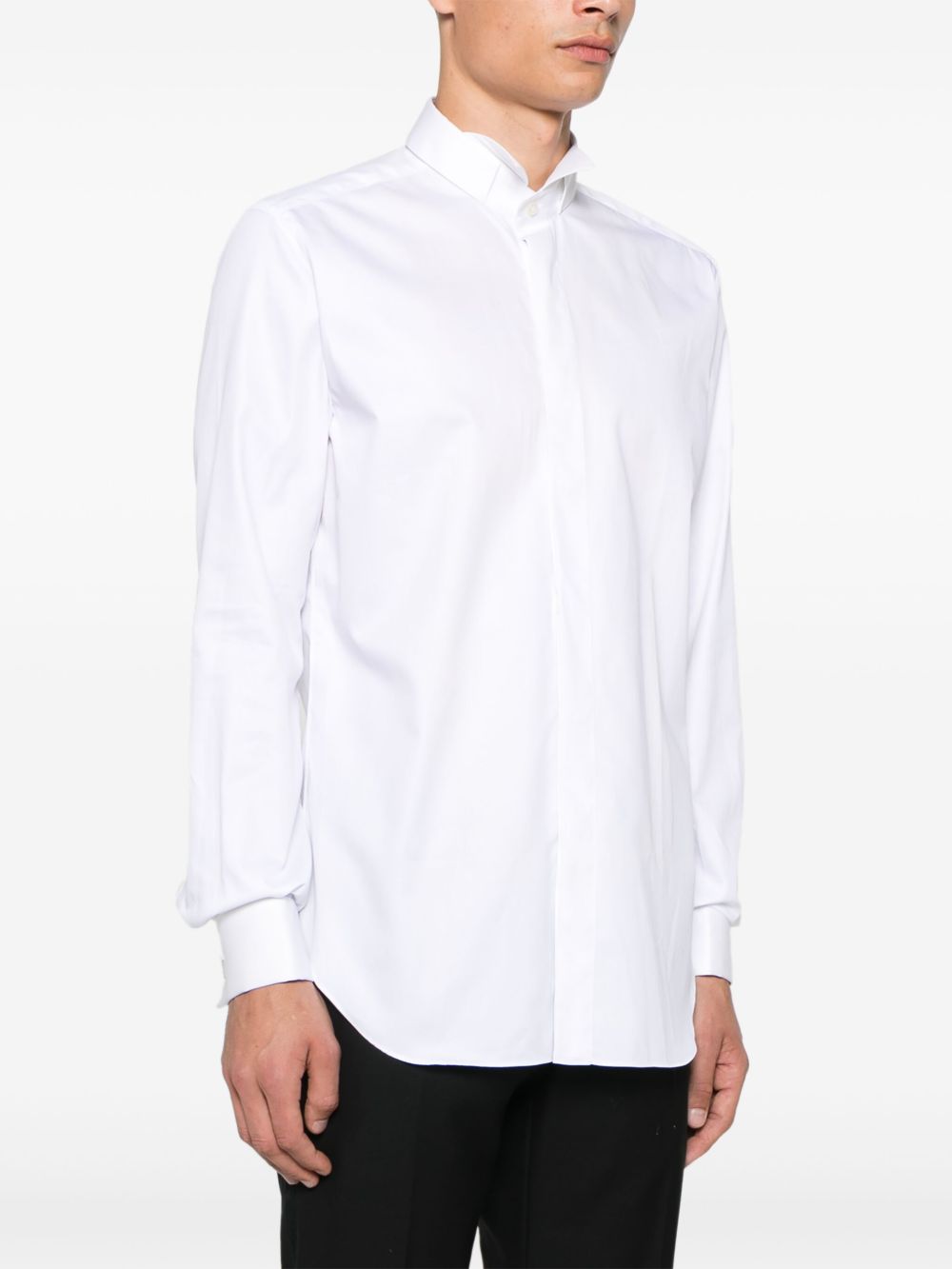 Xacus White Cotton Shirt