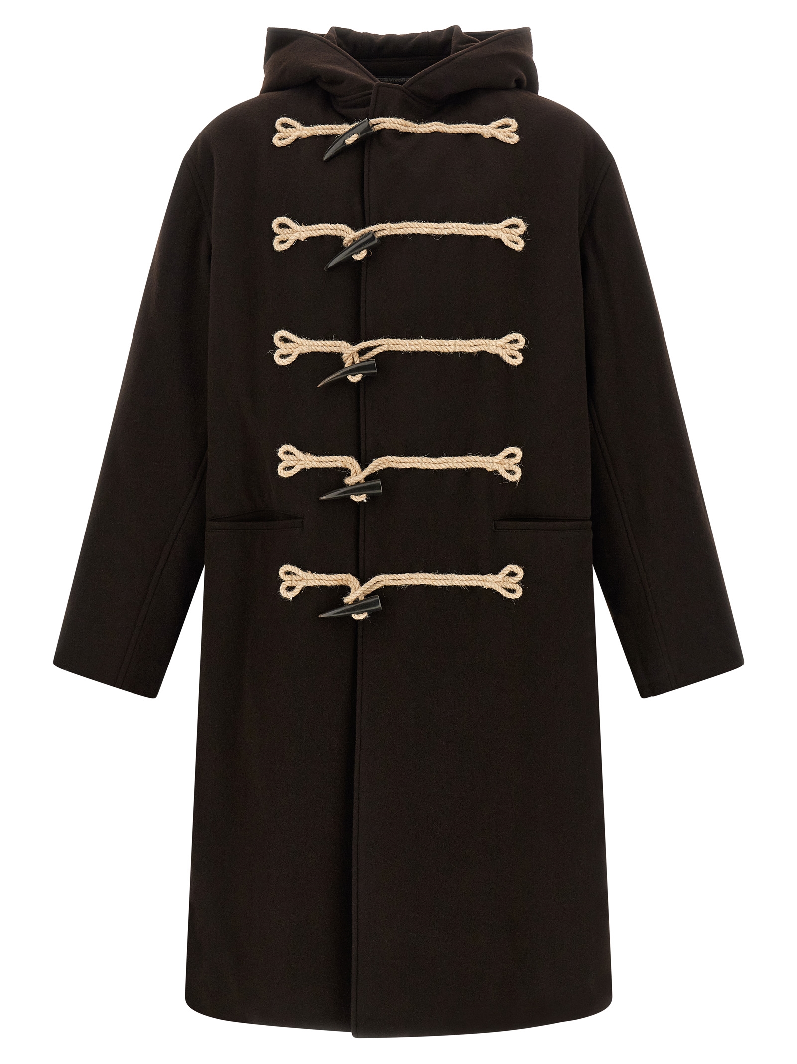 Yohji Yamamoto 'Flannel Toggle Duffle' Coat