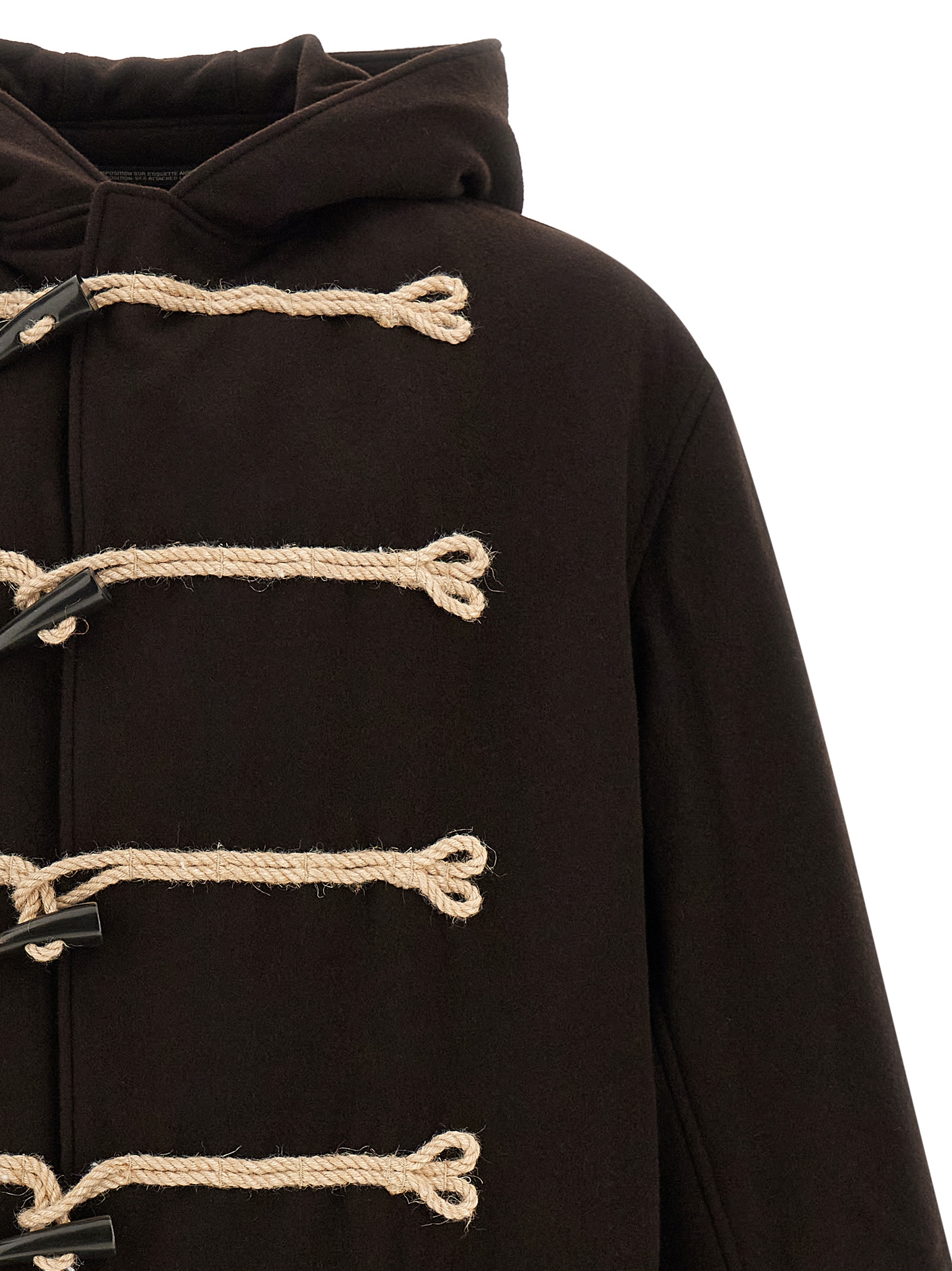 Yohji Yamamoto 'Flannel Toggle Duffle' Coat
