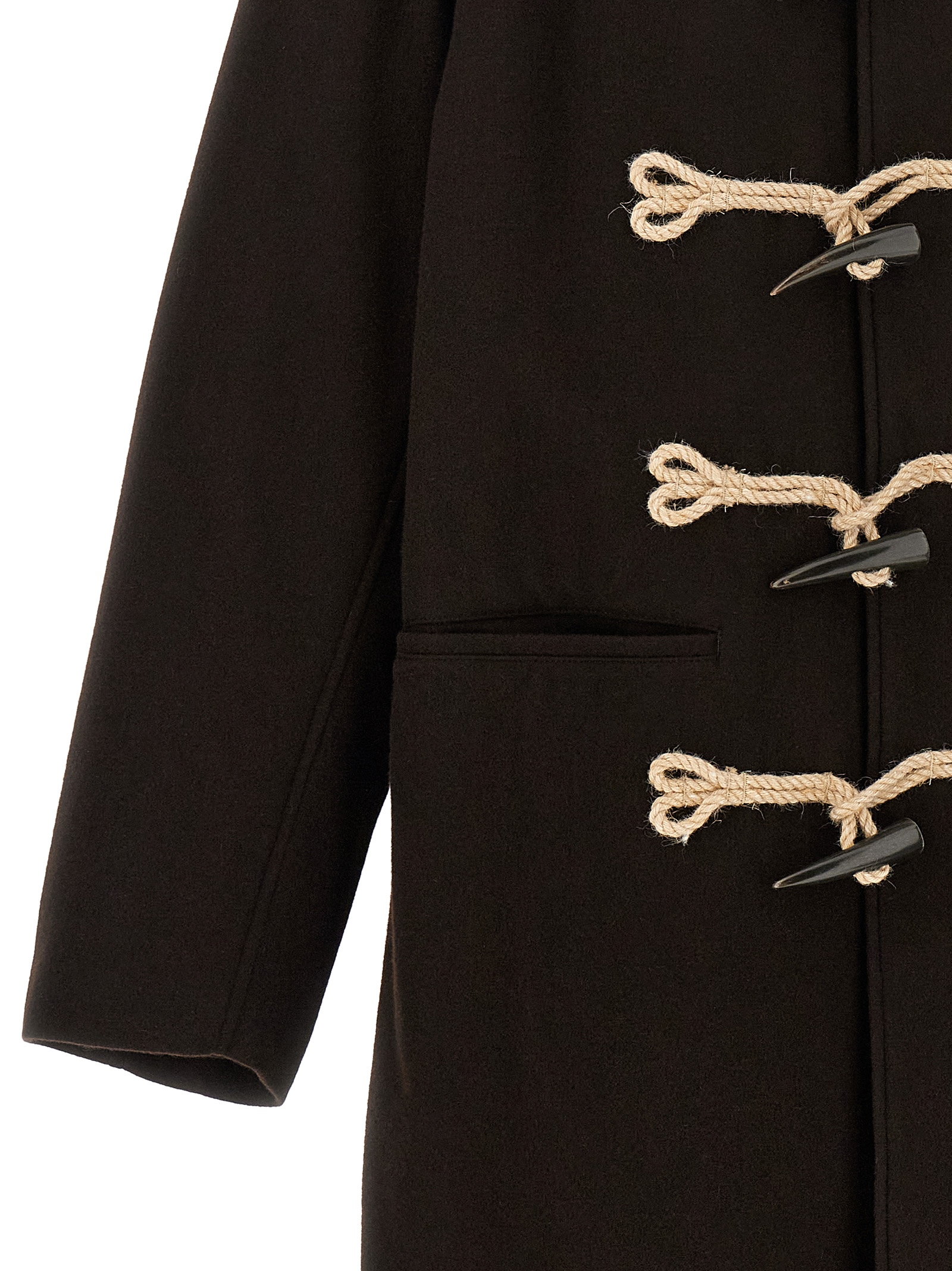 Yohji Yamamoto 'Flannel Toggle Duffle' Coat