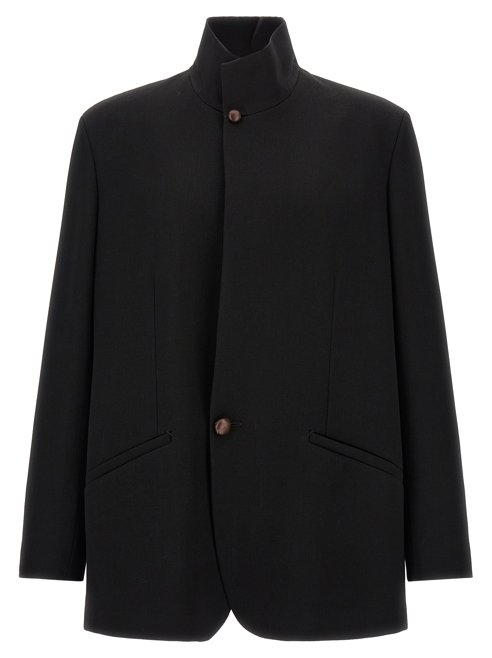 Zegna Wool Blazer With Buttons