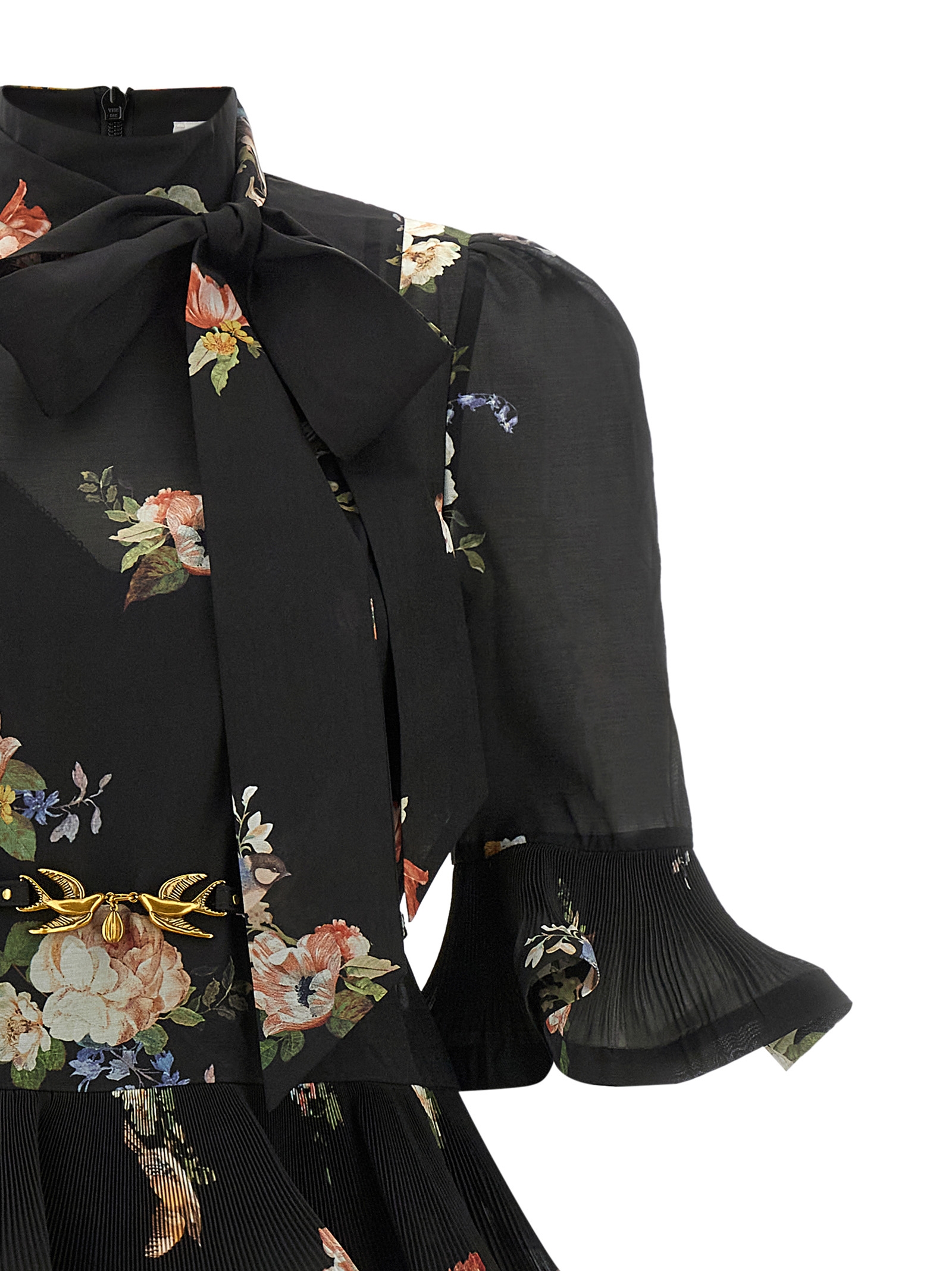 Zimmermann Pleated Sleeved Dress