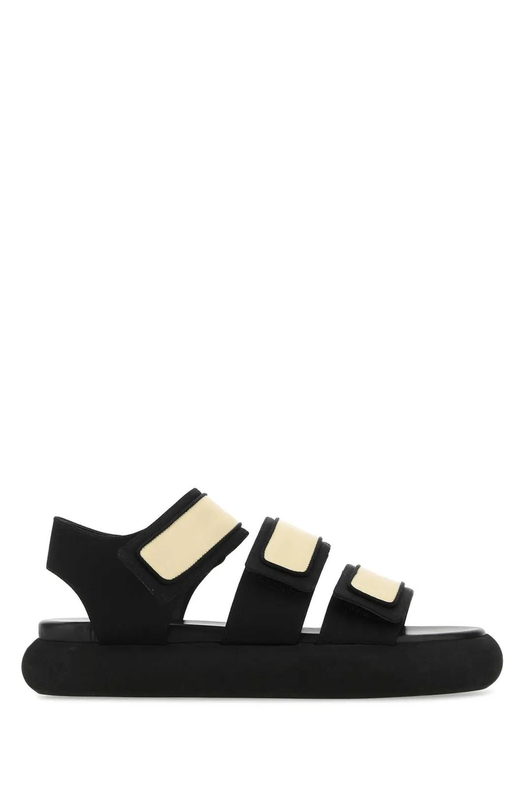 Neous Two-Tone Fabric And Leather Octans Sanda