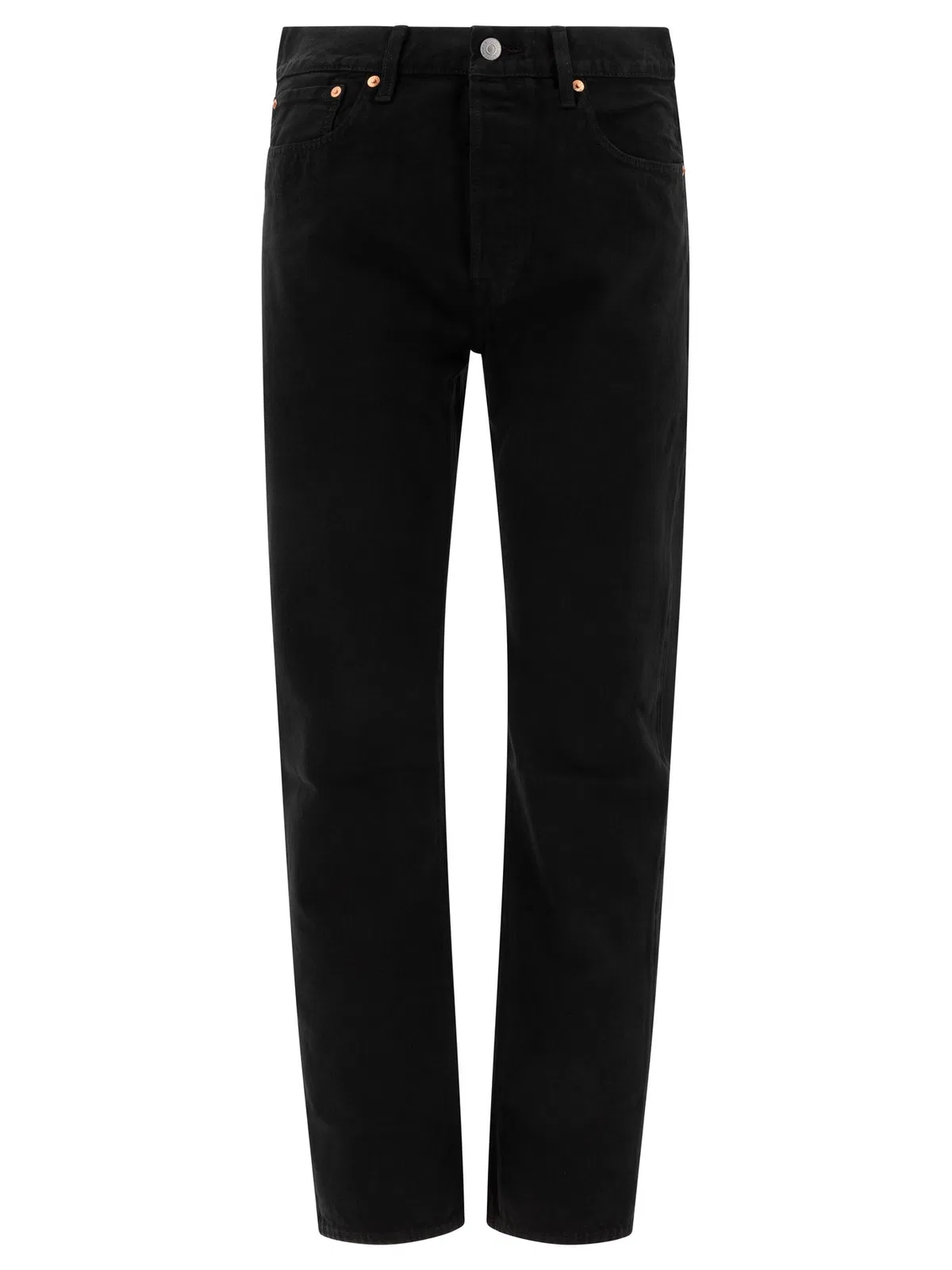 Levi's Black Cotton Straight Leg Jeans