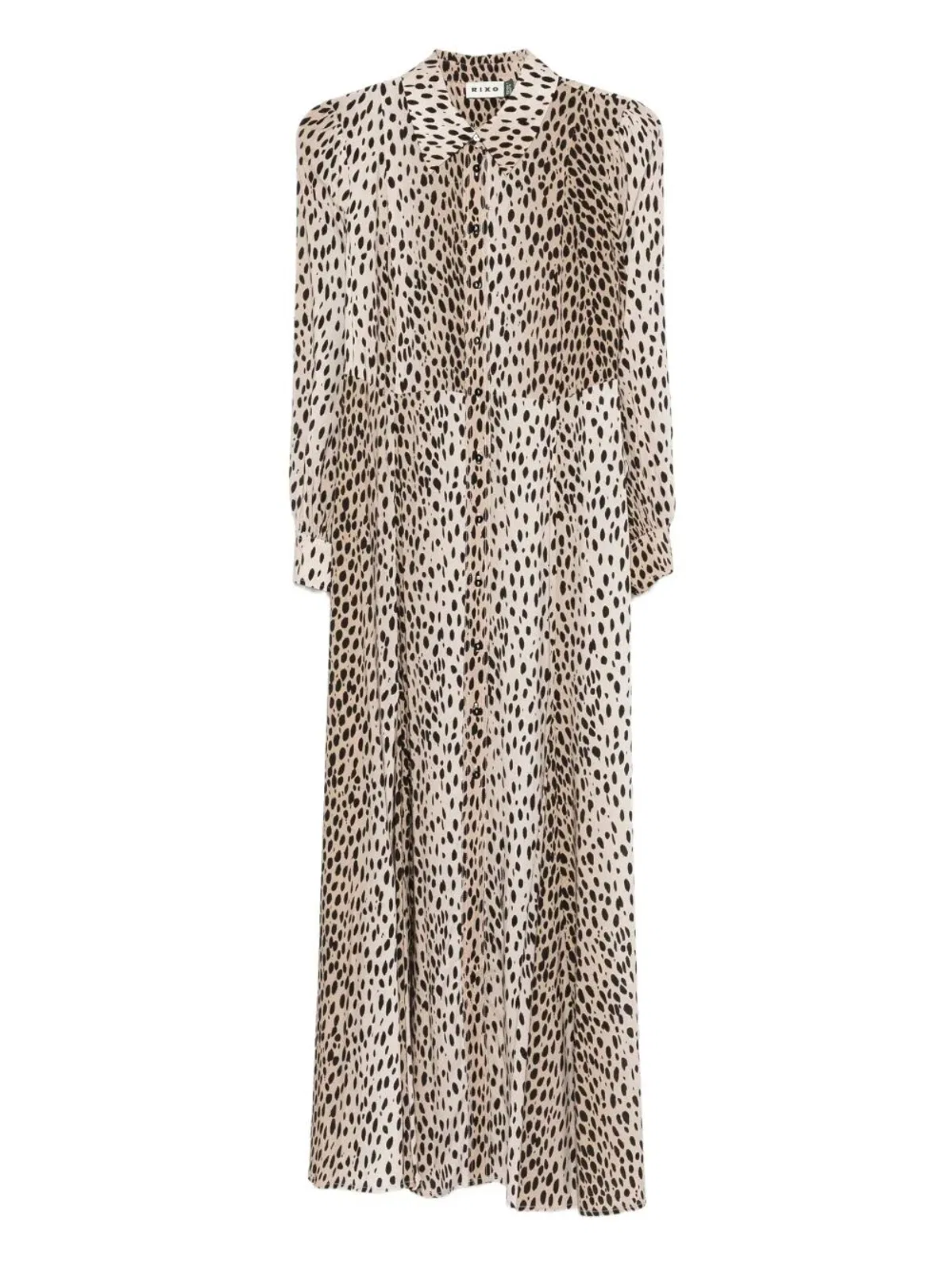 Rixo "Maddison" Dress Antelope Spot Black