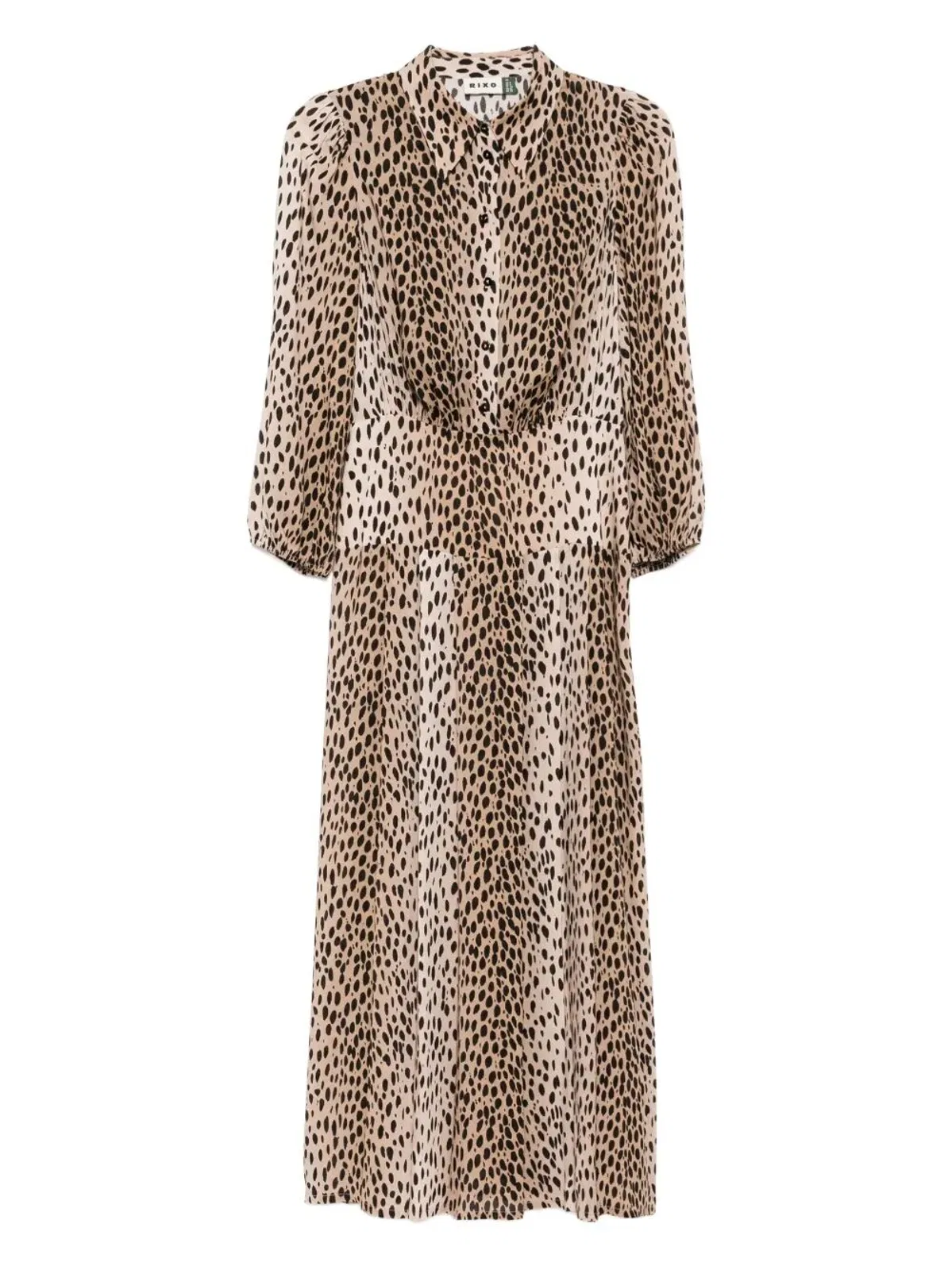 Rixo "Izzy" Dress Antelope Spot Black