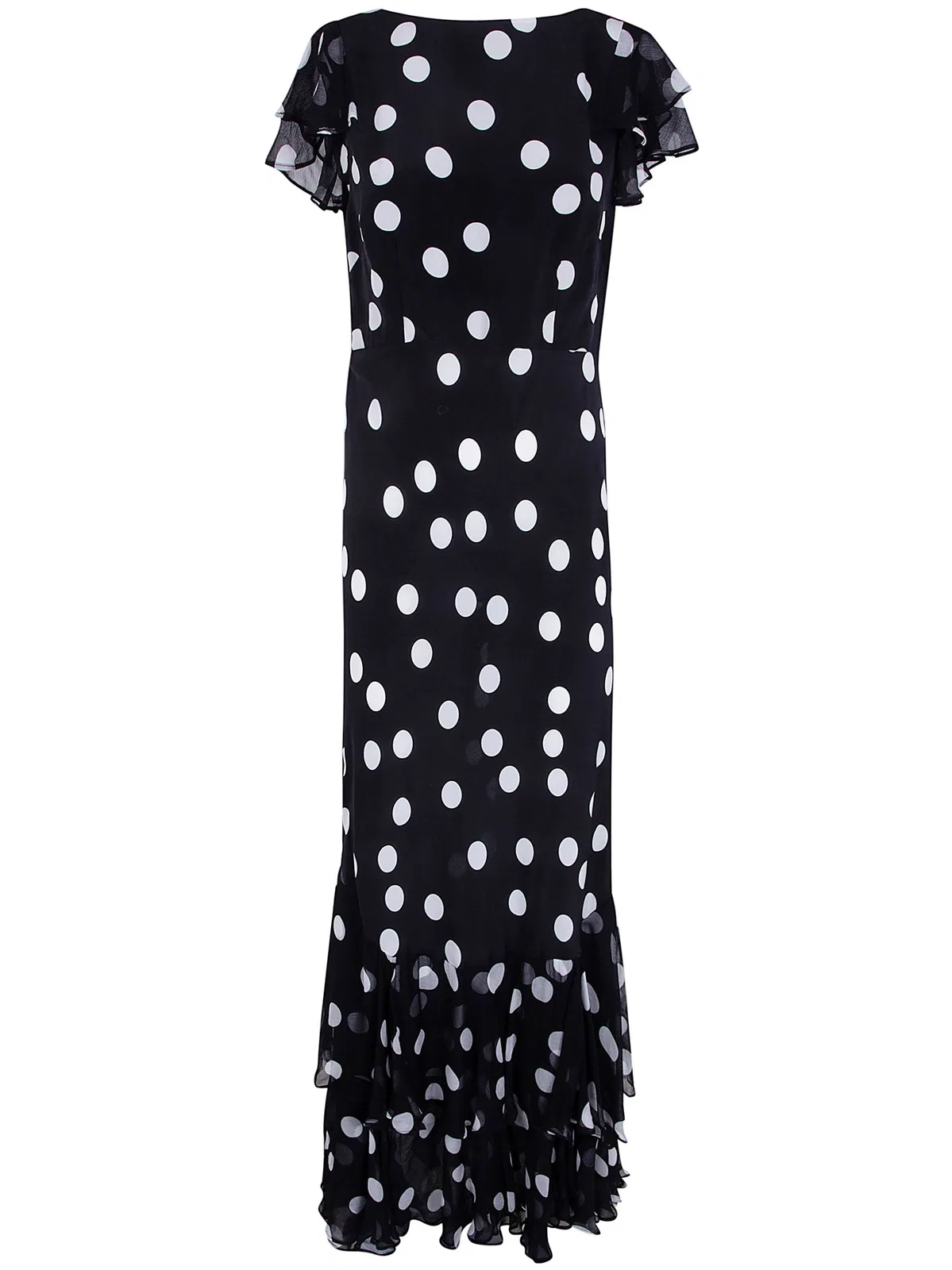 Rixo "Ordinia" Dress Mono Polka Dot Black