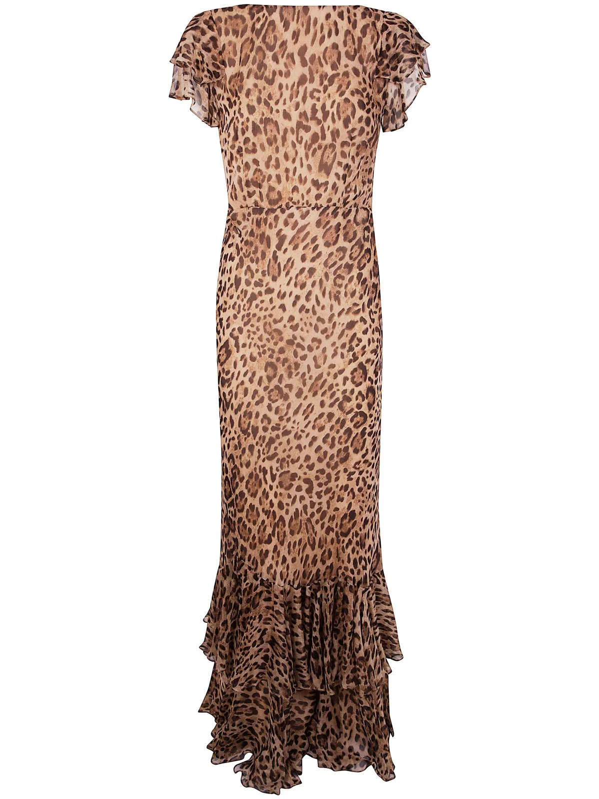Rixo "Ordinia" Dress Mila Leopard Brown