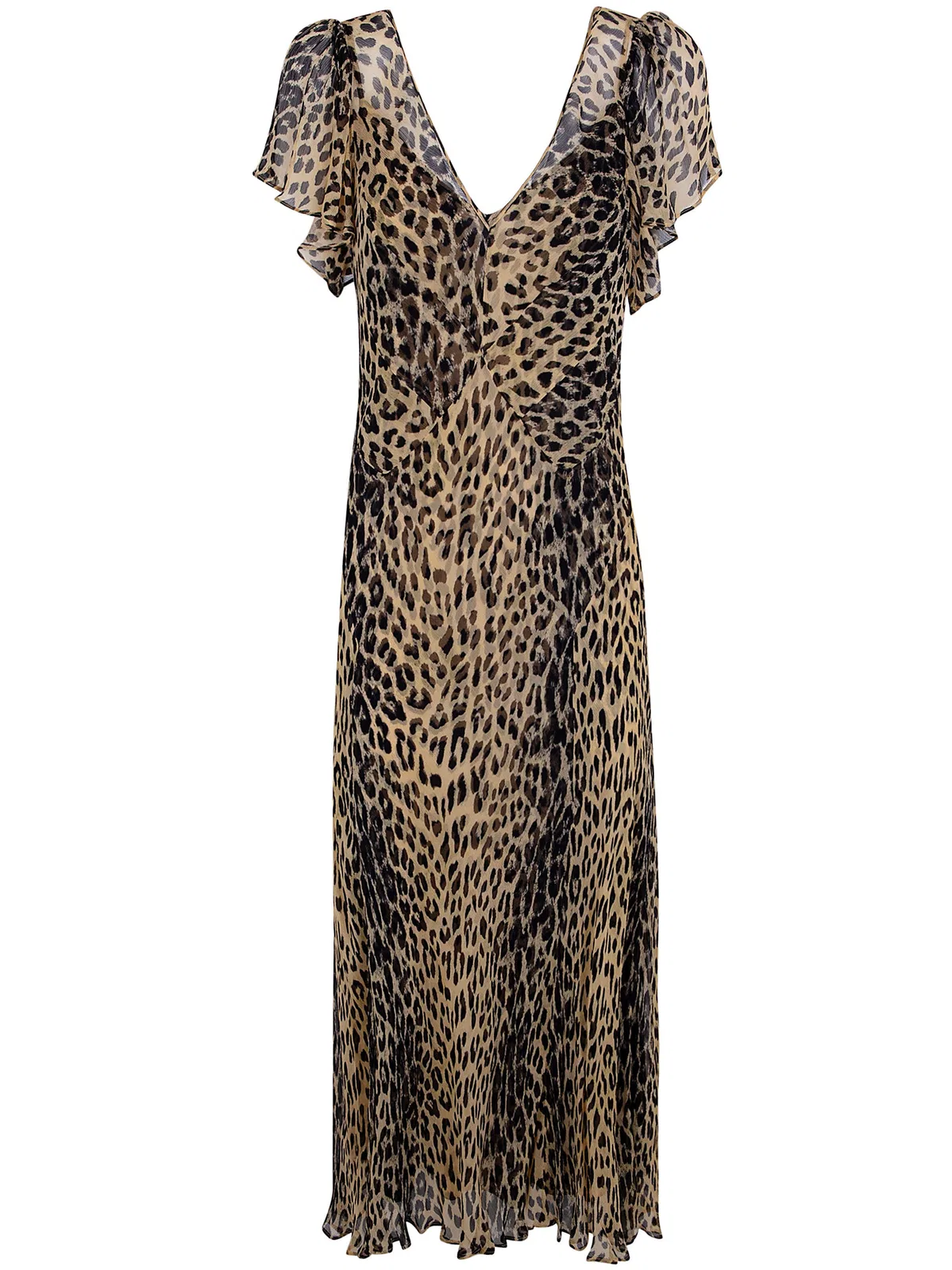Rixo "Bexley" Dress Nina Leopard Brown