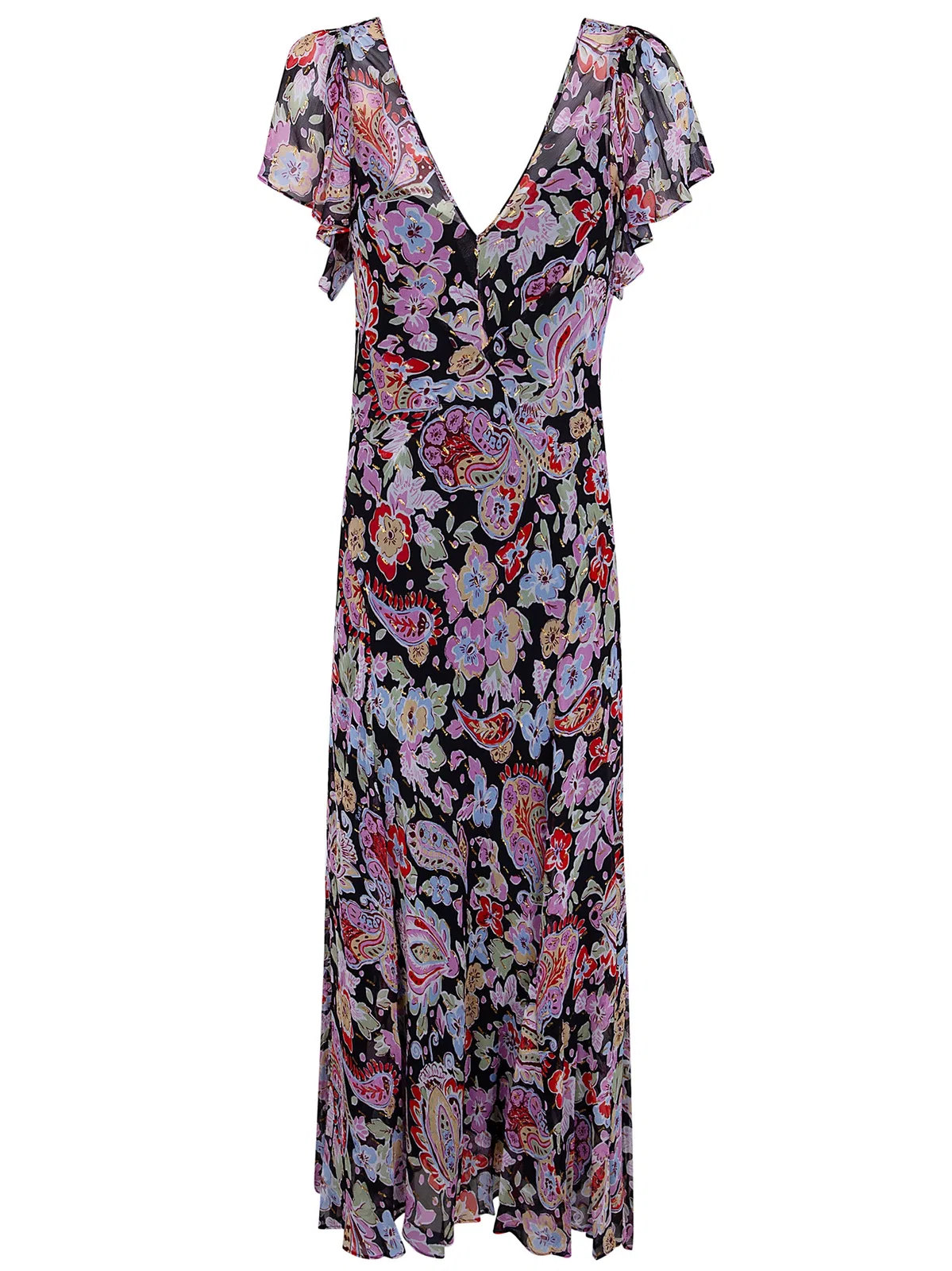 Rixo "Bexley" Dress Cara Floral Black