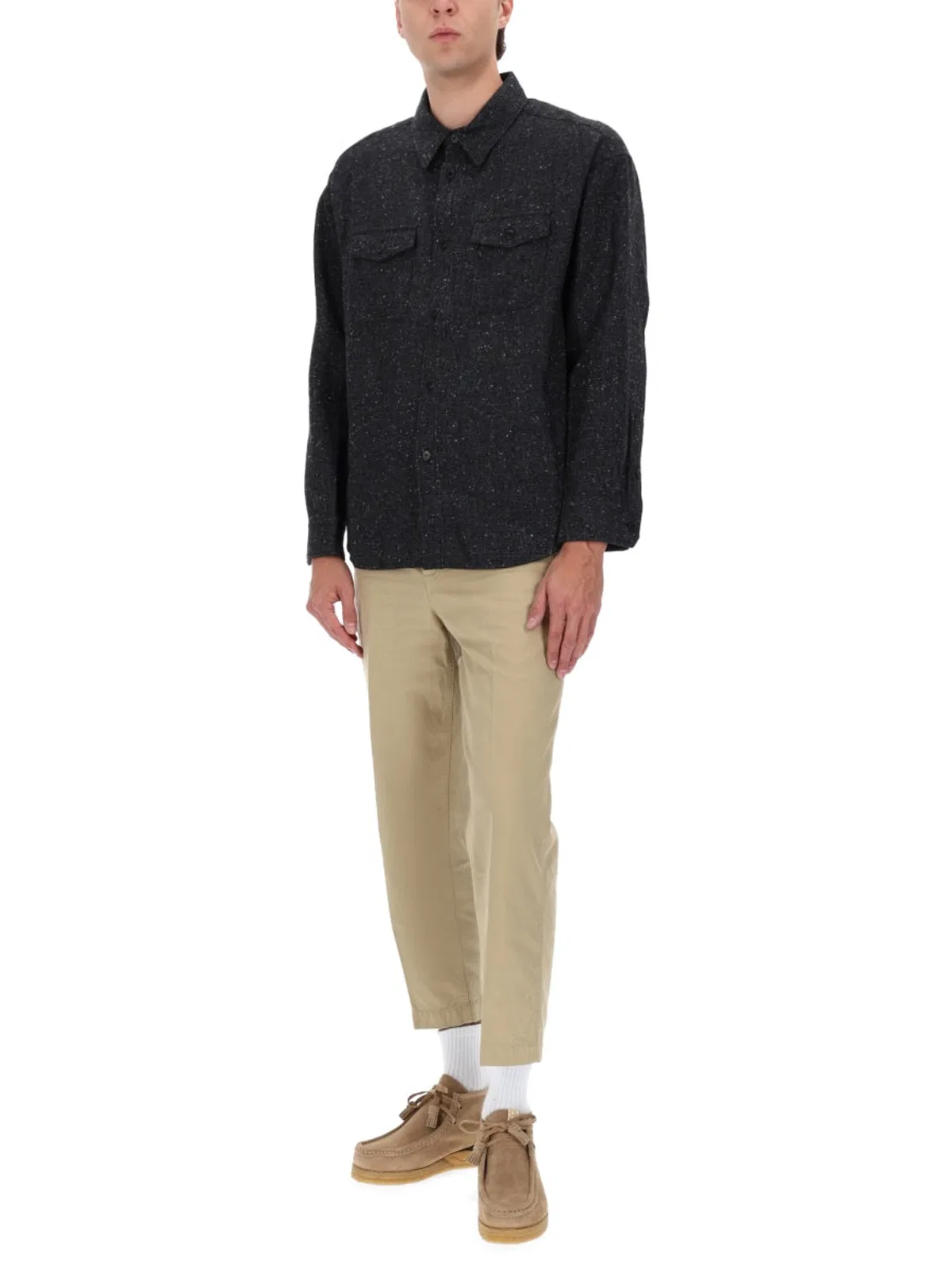 Visvim Beige Cotton Woven Trousers