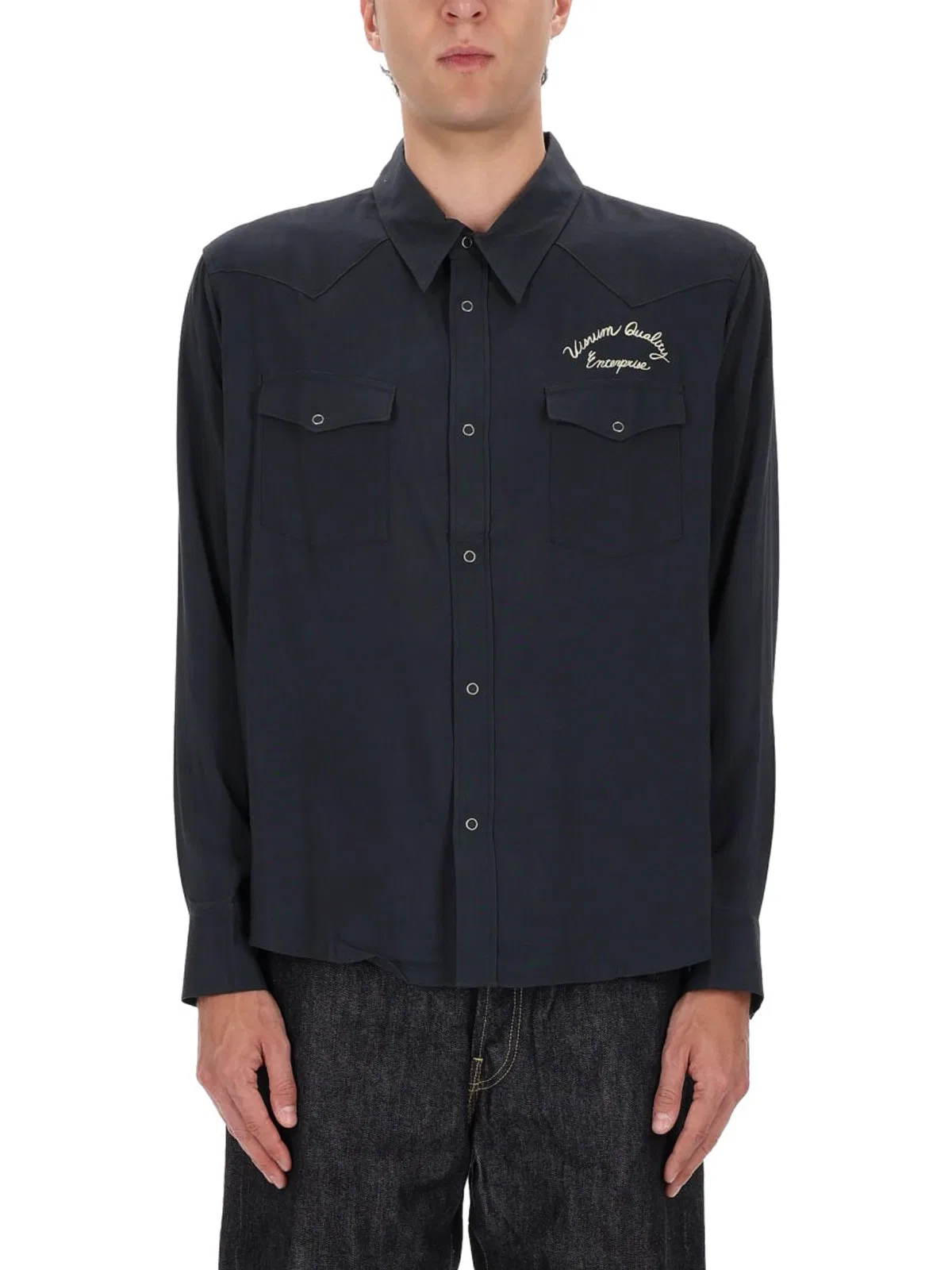 Visvim Black Rayon Woven Shirt