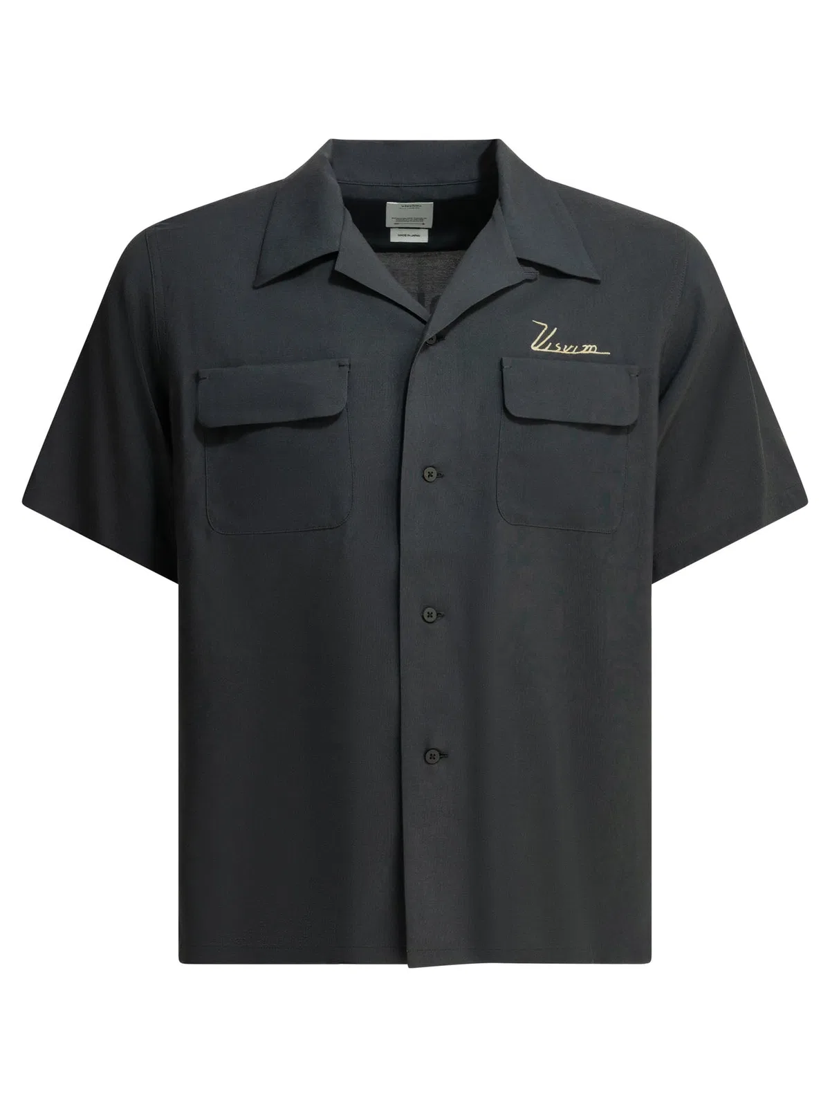 Visvim Judd Black Rayon Casual Shirt