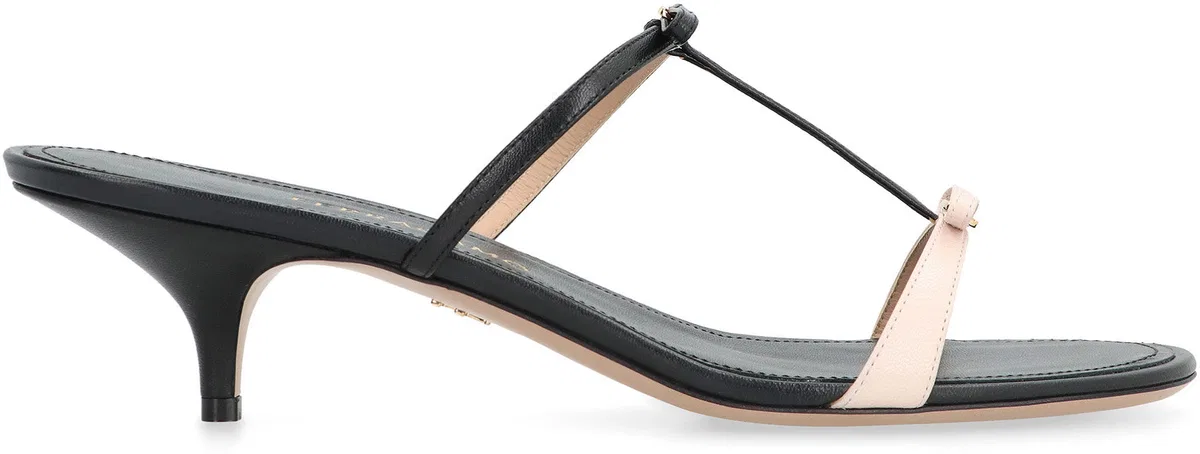 Ferragamo Mini Bow Leather Mules