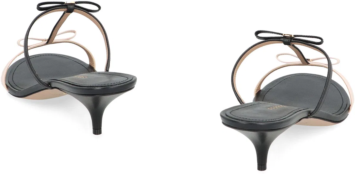 Ferragamo Mini Bow Leather Mules