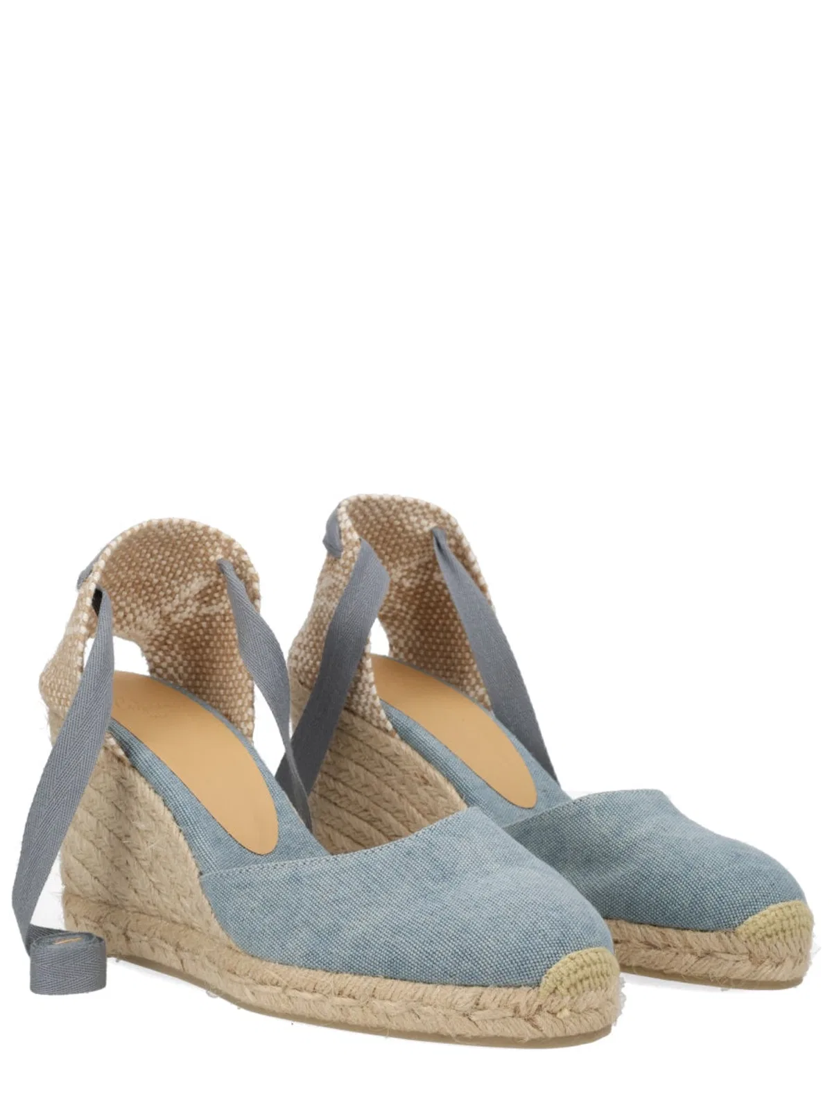 Castaner Castañer Azure Cotton Leather Heel