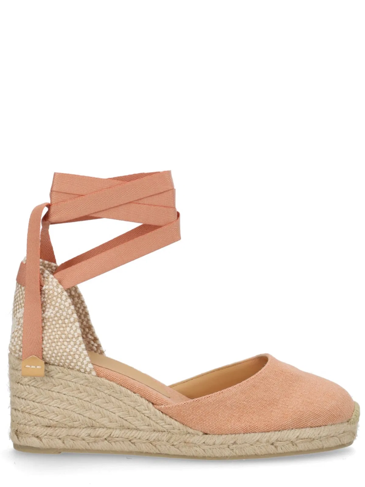 Castaner Castañer Pink Cotton Leather Heel