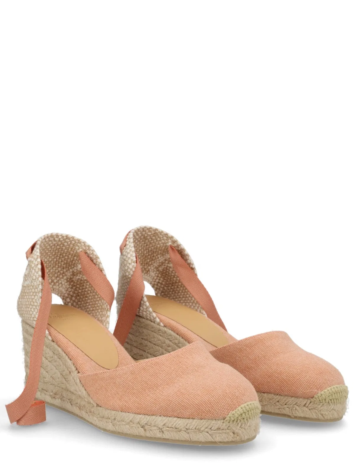 Castaner Castañer Pink Cotton Leather Heel