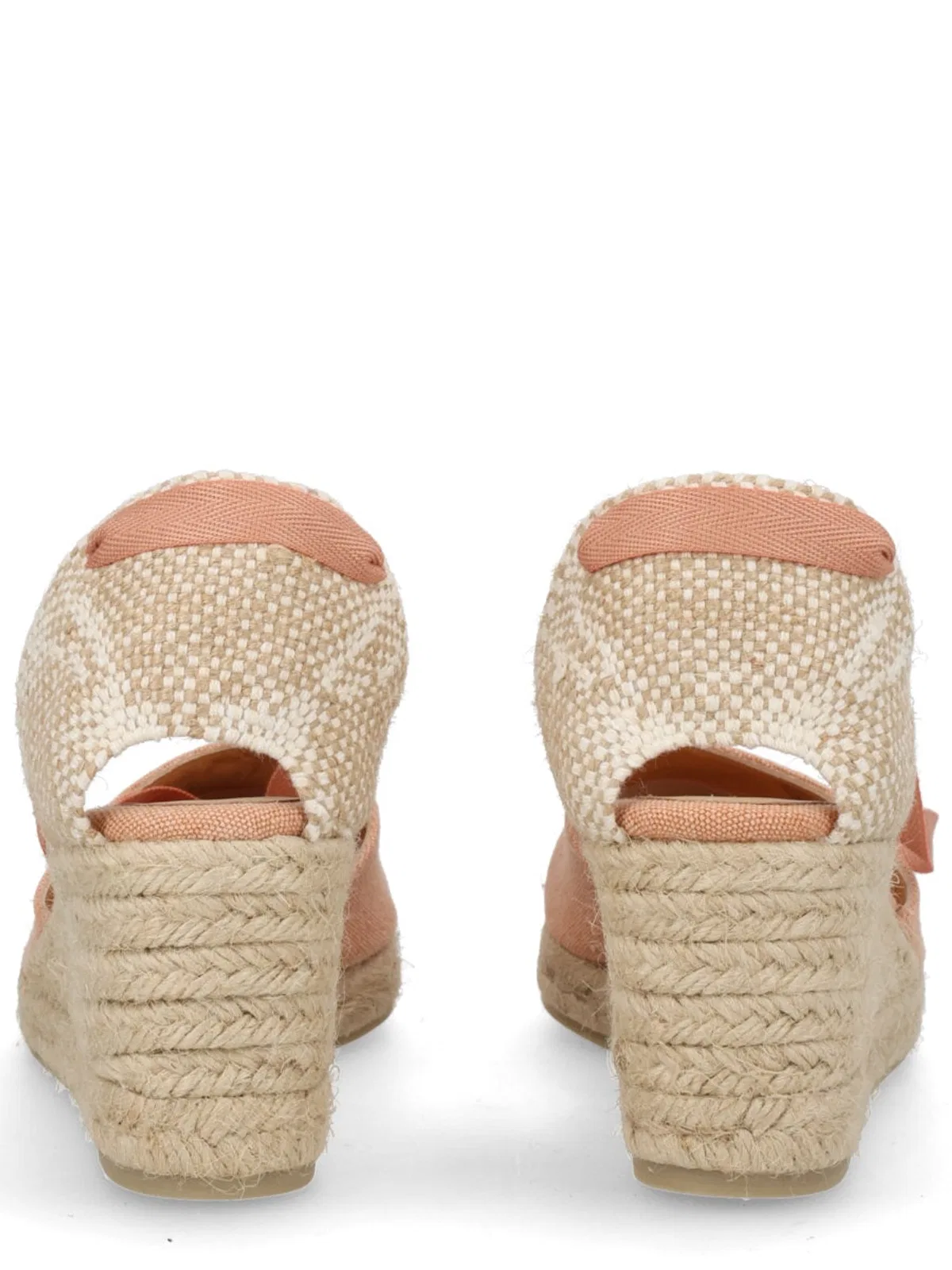 Castaner Castañer Pink Cotton Leather Heel
