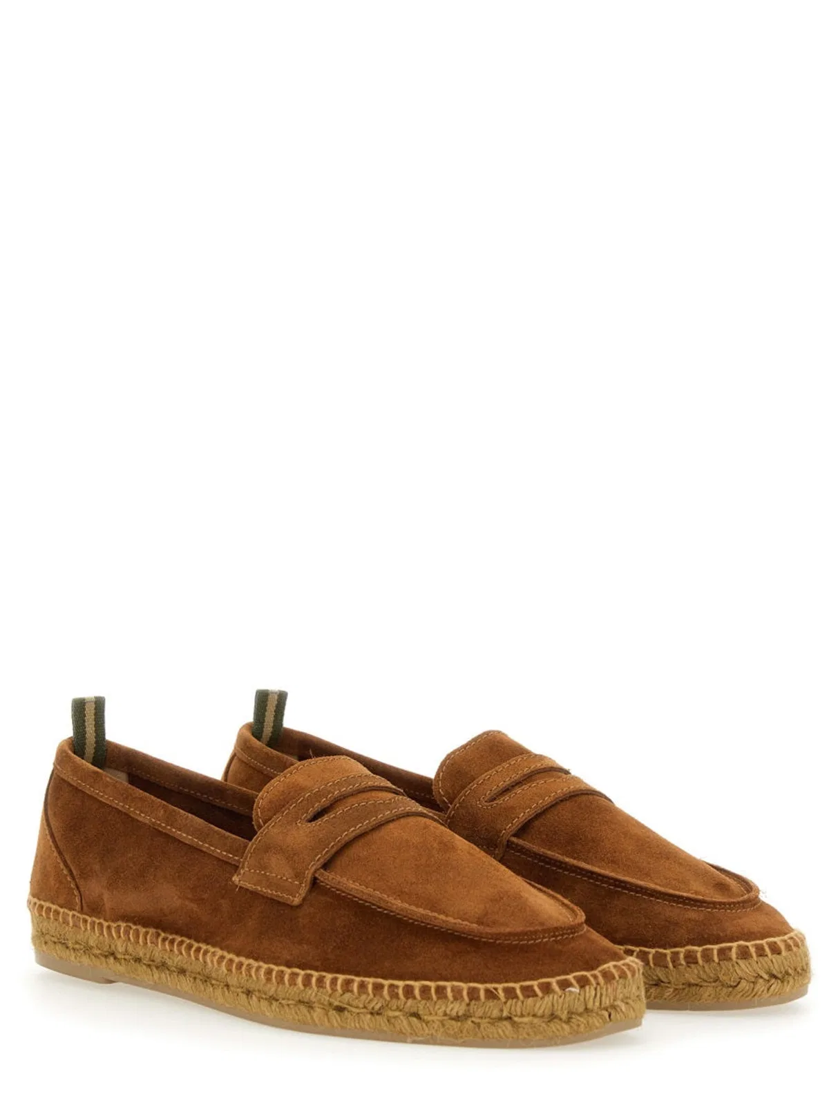 Castaner Castañer Brown Bovine Leather Flat
